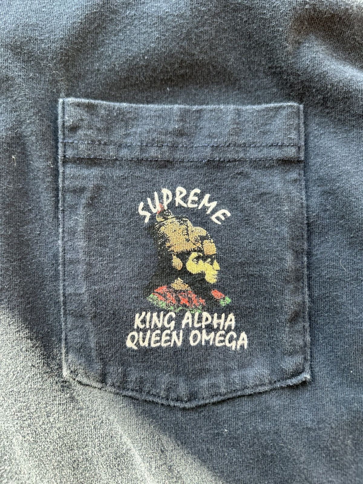 Supreme Supreme King Alpha Pocket Tee Size US M / EU 48-50 / 2 - 2 Thumbnail