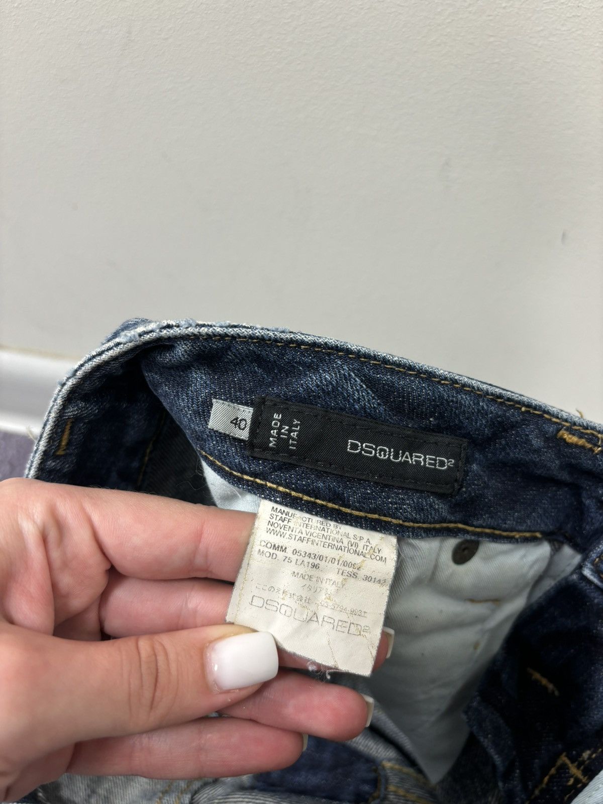 Dsquared2 Dsquared2 Women’s Faded Blue Painted Ripped Denim Jeans Size 27" / US 4 / IT 40 - 9 Thumbnail