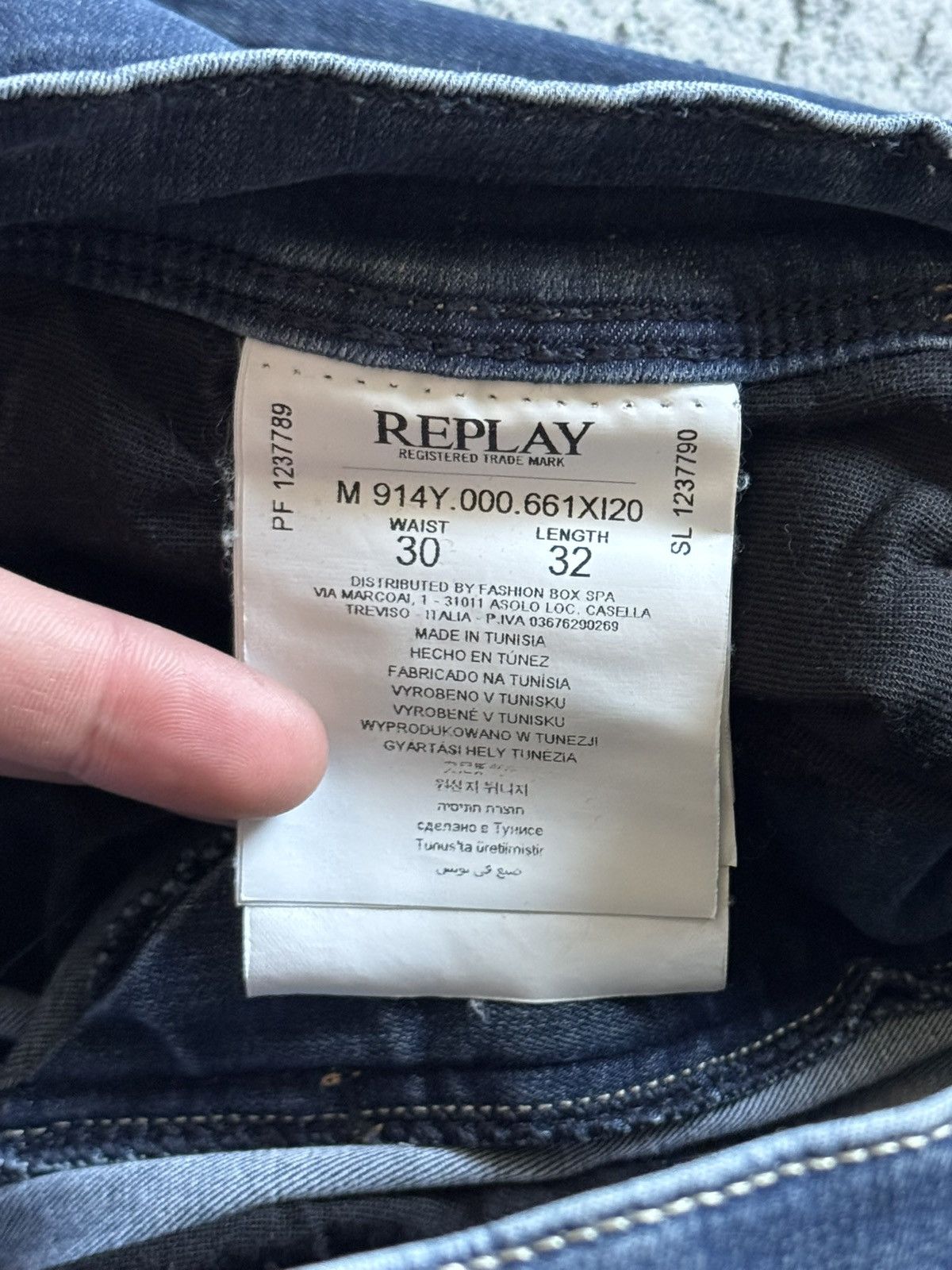 Replay Replay 30/32 Anbass distressed jeans denim pants trousers Size US 30 / EU 46 - 8 Thumbnail