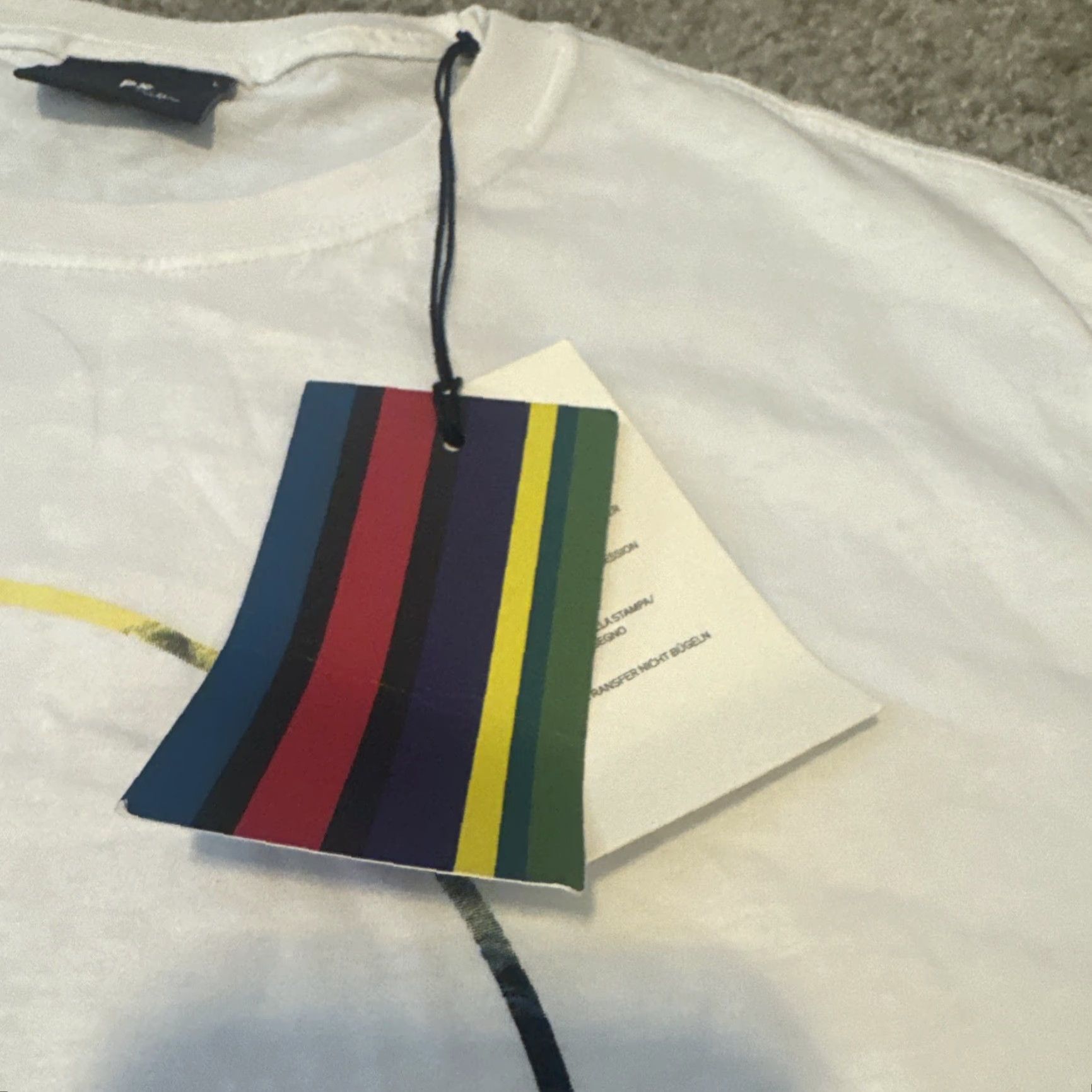 Paul Smith Paul Smith Circle Logo White New With Tags T-Shirt Size US L / EU 52-54 / 3 - 4 Thumbnail
