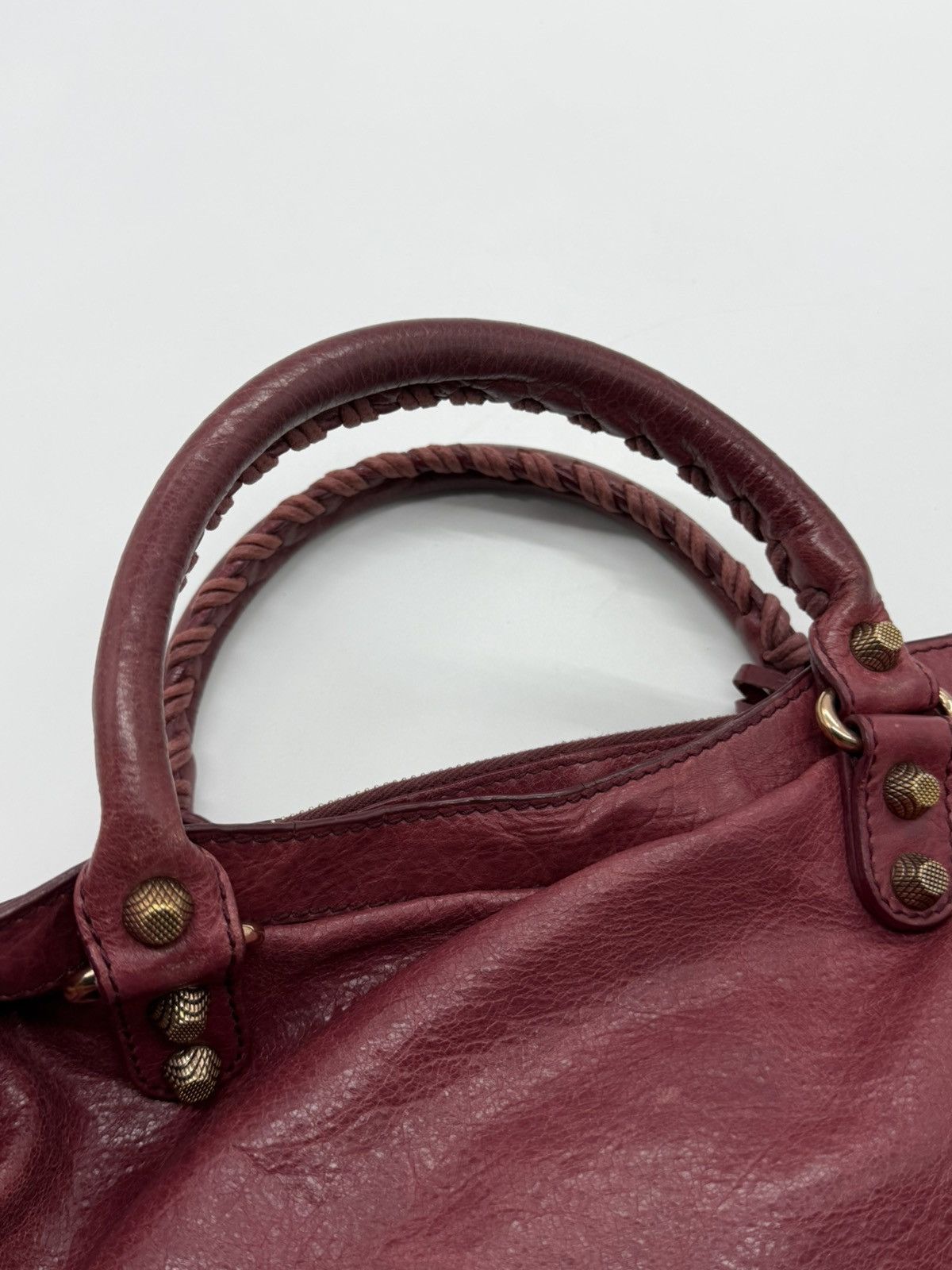 Balenciaga Balenciaga - 2000’s - Motorcycle Classic City Burgundy Wine Size ONE SIZE - 12 Thumbnail