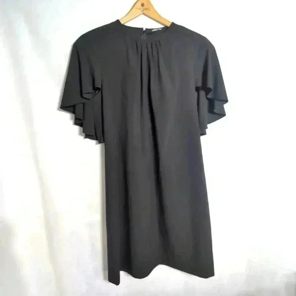 Elie Tahari Elie Tahari Little Black Dress ruffle sleeve cap sz S Size S / US 4 / IT 40 - 1 Thumbnail
