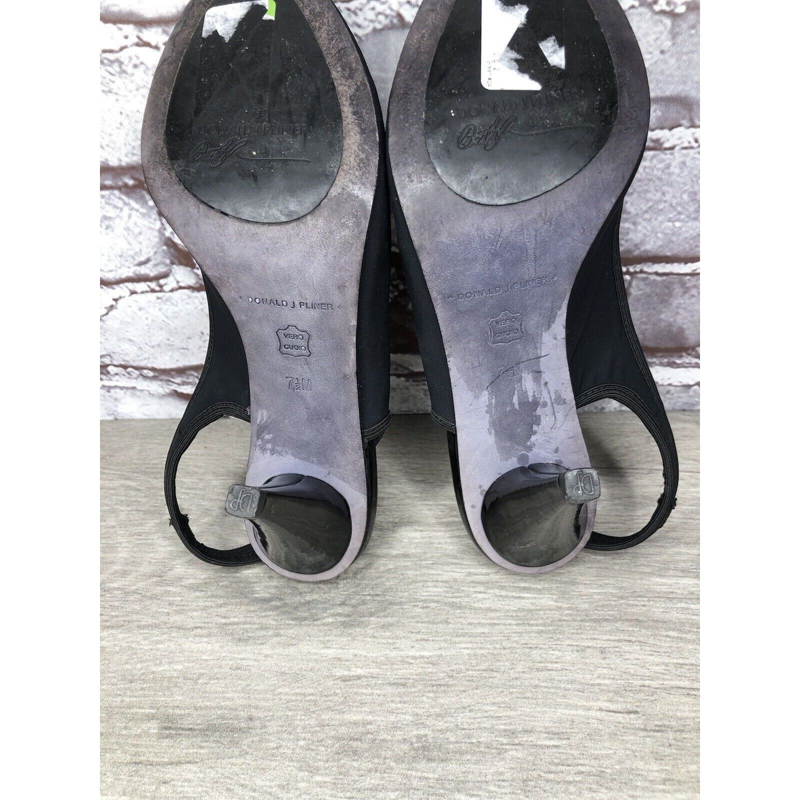 Donald Pliner Donald J Pliner Fenia Couture Black Fabric Stiletto Heels Wo Size US 7.5 / IT 37.5 - 18 Thumbnail