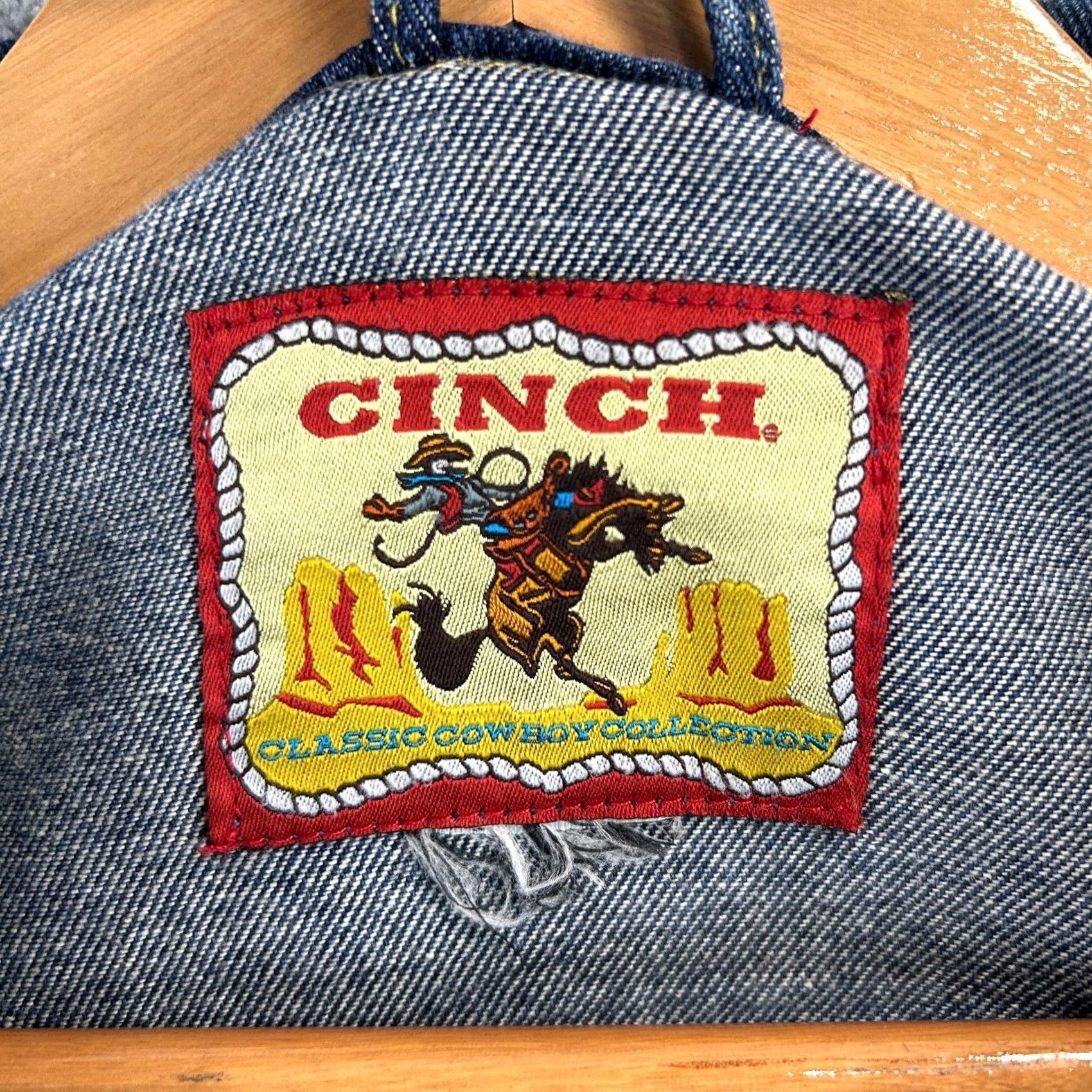 Vintage Cinch Denim Jacket Medium Classic Cowboy Collection Western Blue Denim Jacket Mens M Casual Size US 31 - 3 Thumbnail