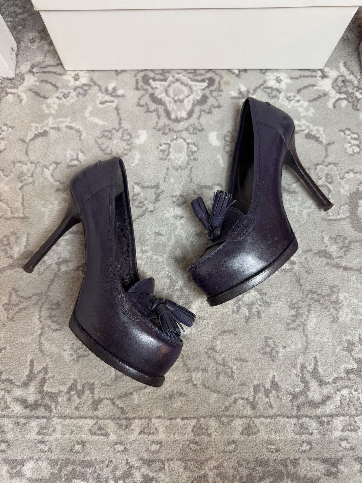 Designer × Vintage × Yves Saint Laurent Vintage 90s Yves Saint Laurent YSL heels US 5.5 designer y2k Size US 5.5 / IT 35.5 - 4 Thumbnail