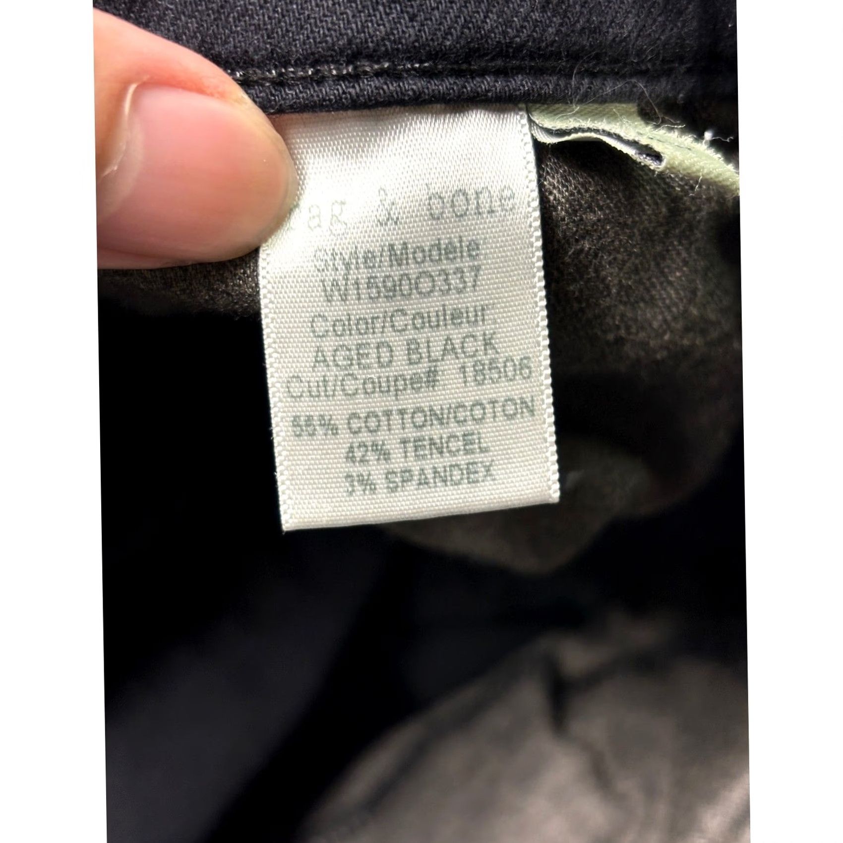 Rag & Bone VINTAGE Rag & Bone Black Skinny Jeans Womens 24 AGED BLACK W16900337 Cotton Blend Size 42" / US 20 - 6 Thumbnail