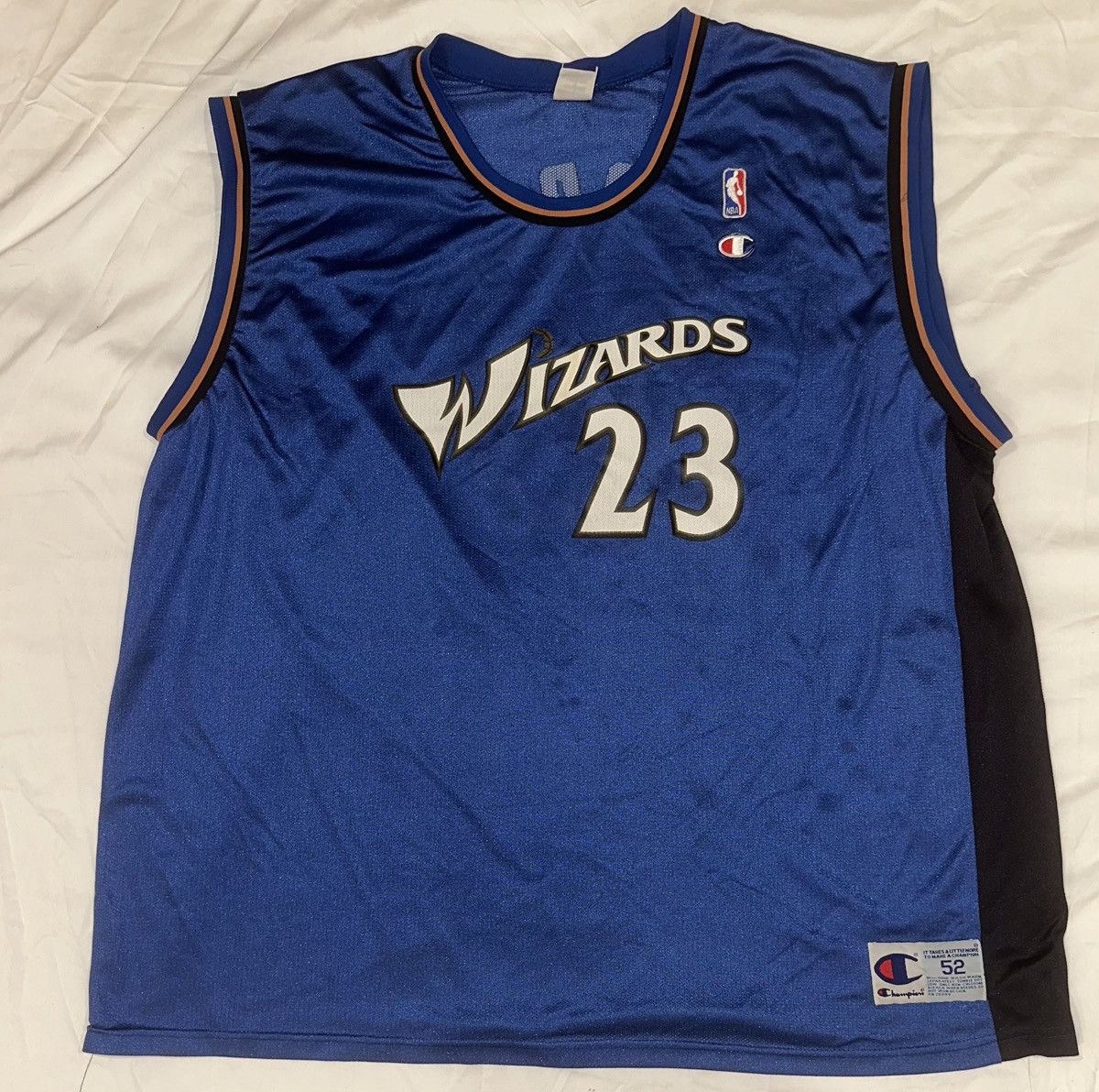 Champion × NBA MICHAEL JORDAN WIZARDS #23 NBA CHAMPION Blue Jersey Sz.XXL Size US XXL / EU 58 / 5 - 1 Thumbnail