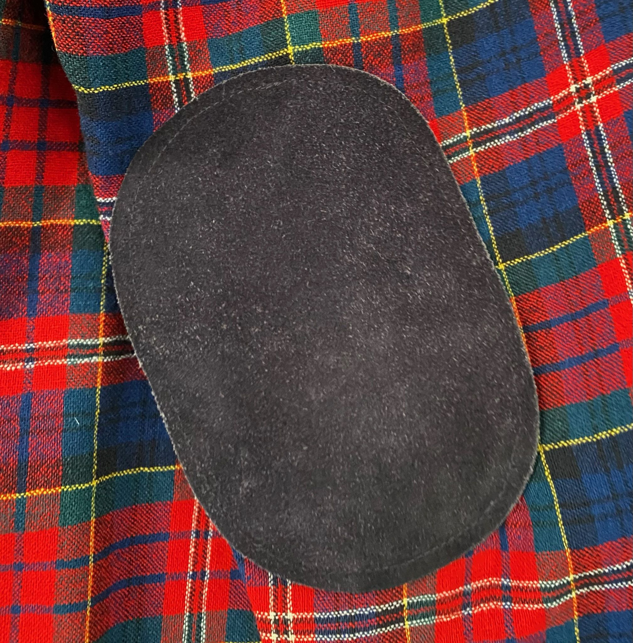 Vintage 70’s Plaid Flannel Shirt W/ Leather Elbow Patches Large Size US L / EU 52-54 / 3 - 8 Thumbnail
