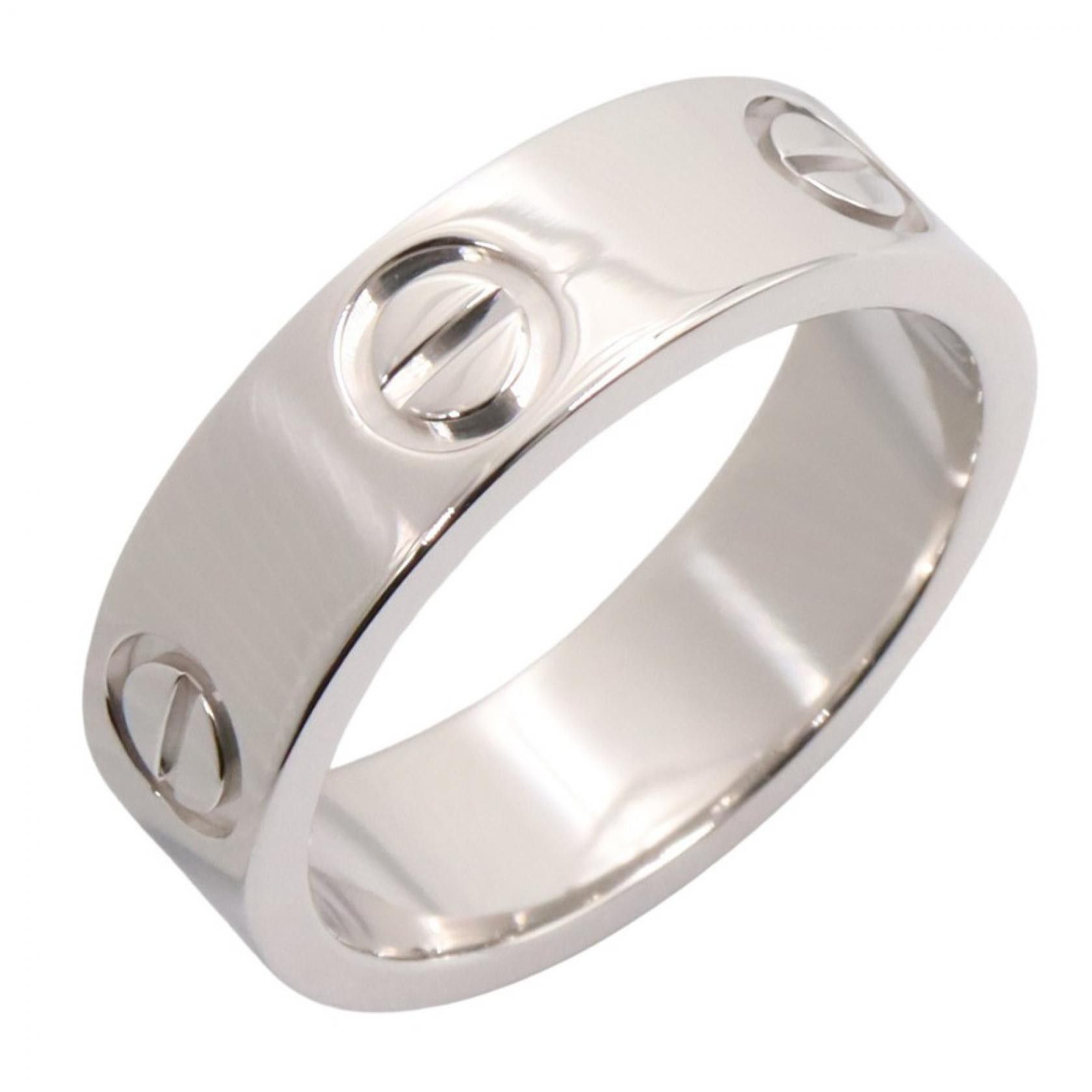 Cartier Cartier Cartier Love Au750 White Gold Ring Size 9 Precious Metal Ring DUTY FREE for USA Size ONE SIZE - 1 Thumbnail