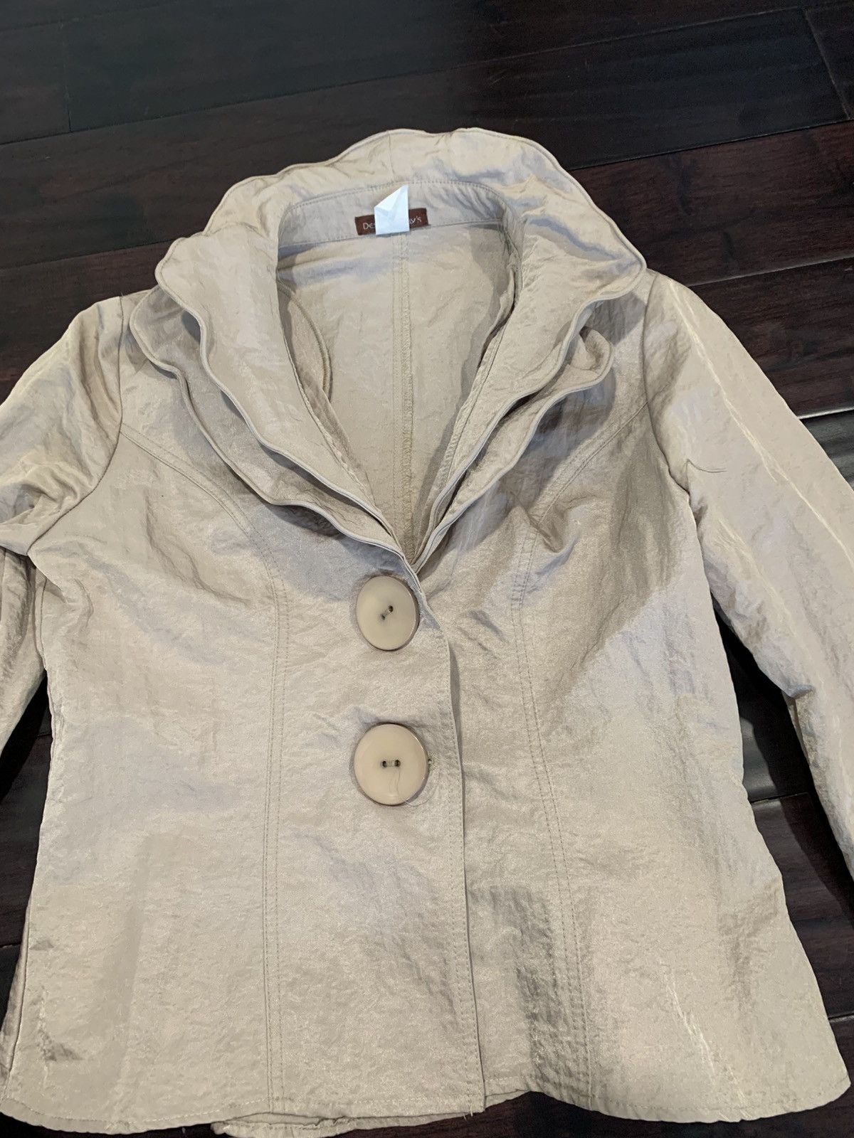 Vintage 90s womens nylon big button parka jacket Size S / US 4 / IT 40 - 6 Thumbnail