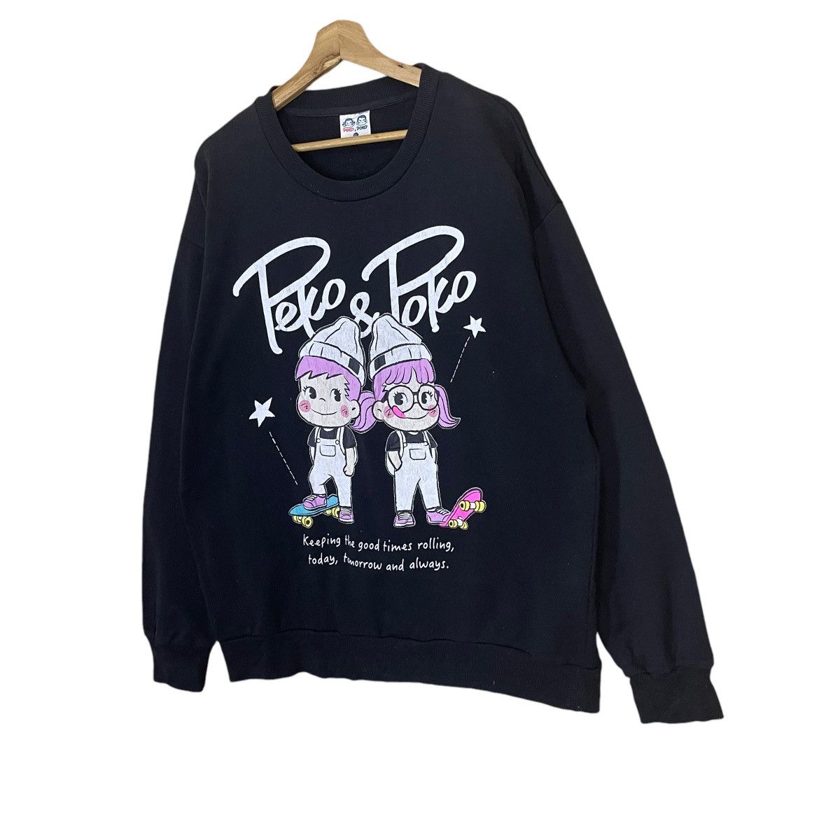 Anime Peko Poko Big Logo Crewneck Sweatshirt Size XL Size US L / EU 52-54 / 3 - 3 Thumbnail