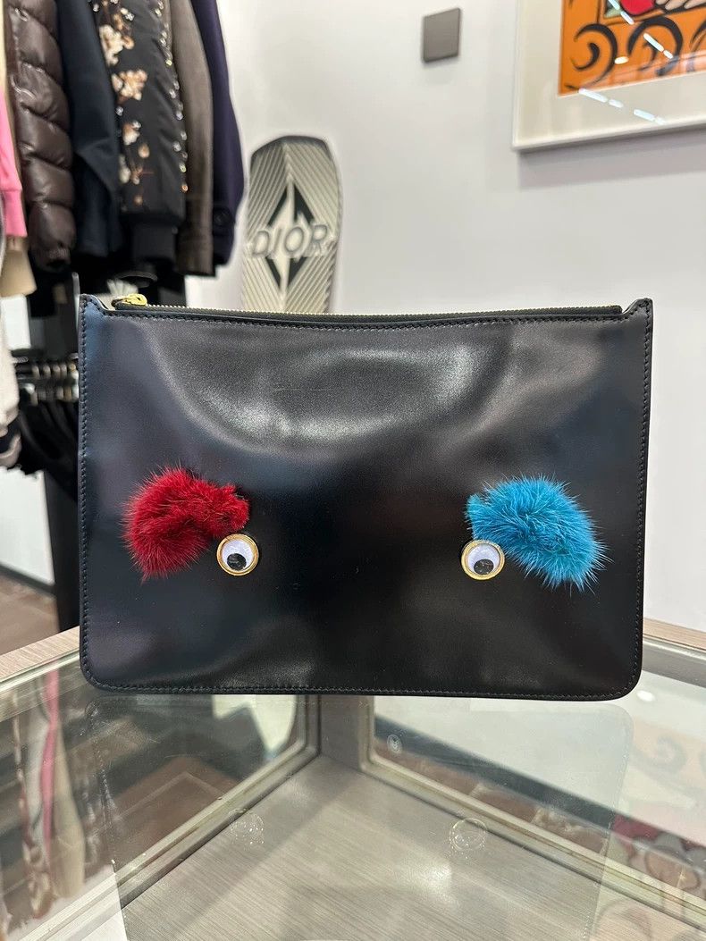 Sophie Hulme sophie hulme black clutch with colorful accents-dmc Size ONE SIZE - 1 Thumbnail