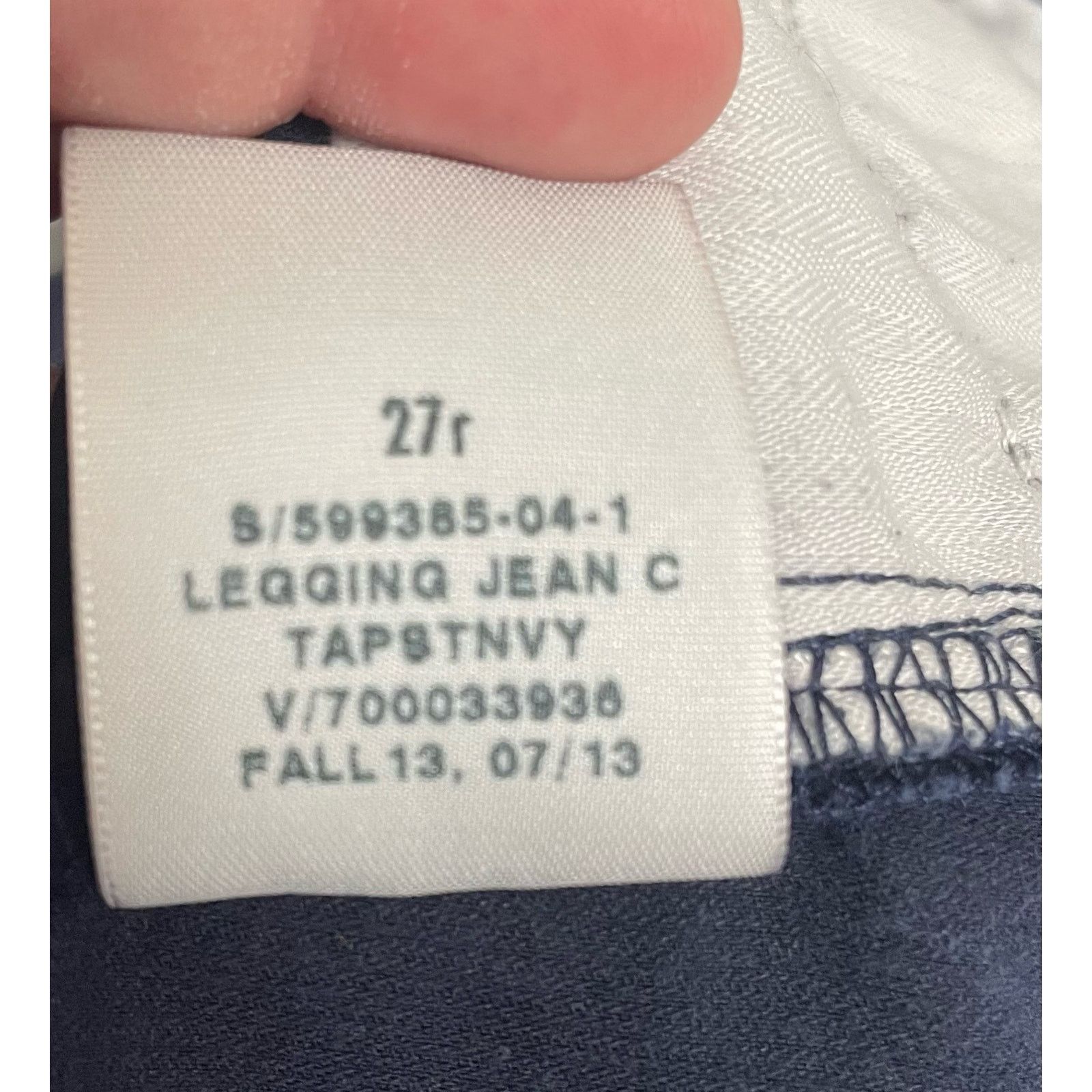 Gap Gap 1969 Blue Corduroy Stretchy Jean Leggings Size 27r 4-6 Size 27" / US 4 / IT 40 - 8 Thumbnail