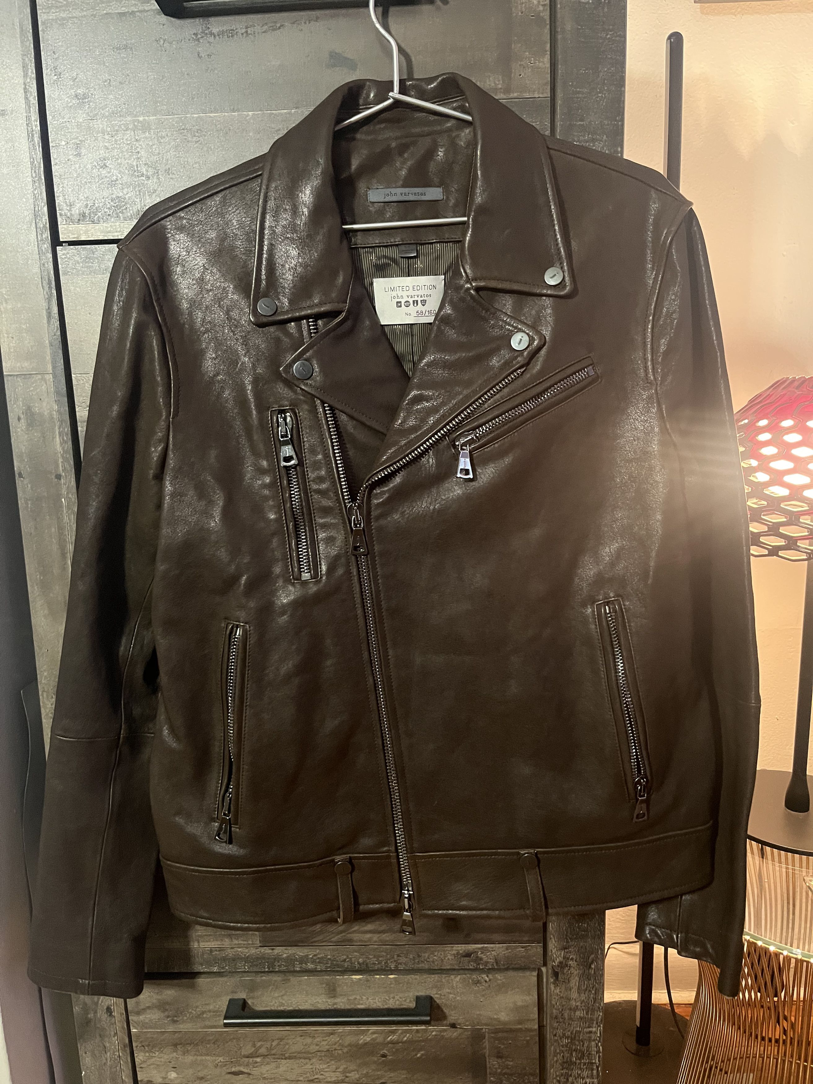 John Varvatos Limited Edition Leather Motto Expresso