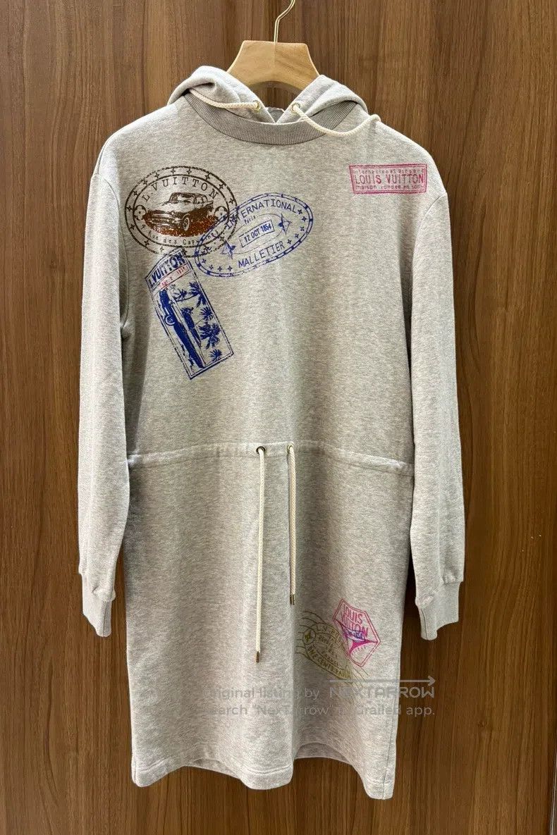 Louis Vuitton Seal Hooded Drawstring dress