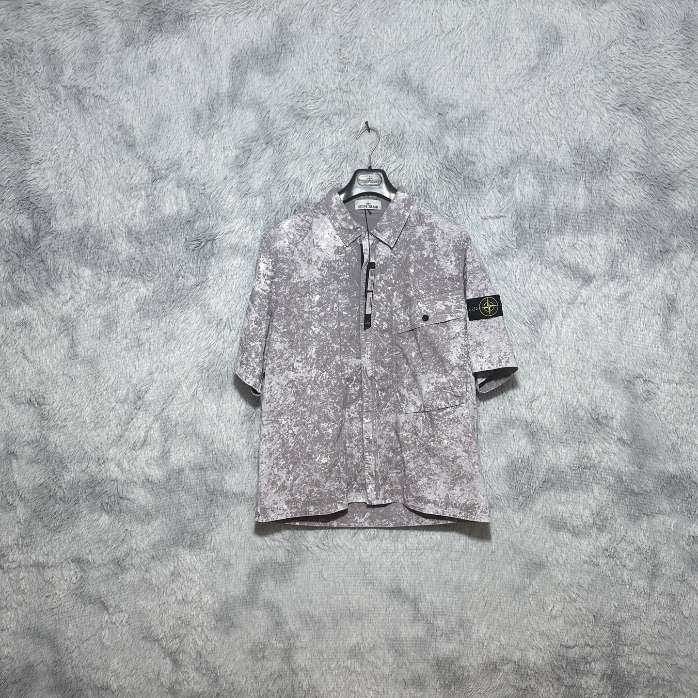 Stone Island Stone Island 25SS Short Sleeve Shirt Jacket Size US XL / EU 56 / 4 - 1 Thumbnail
