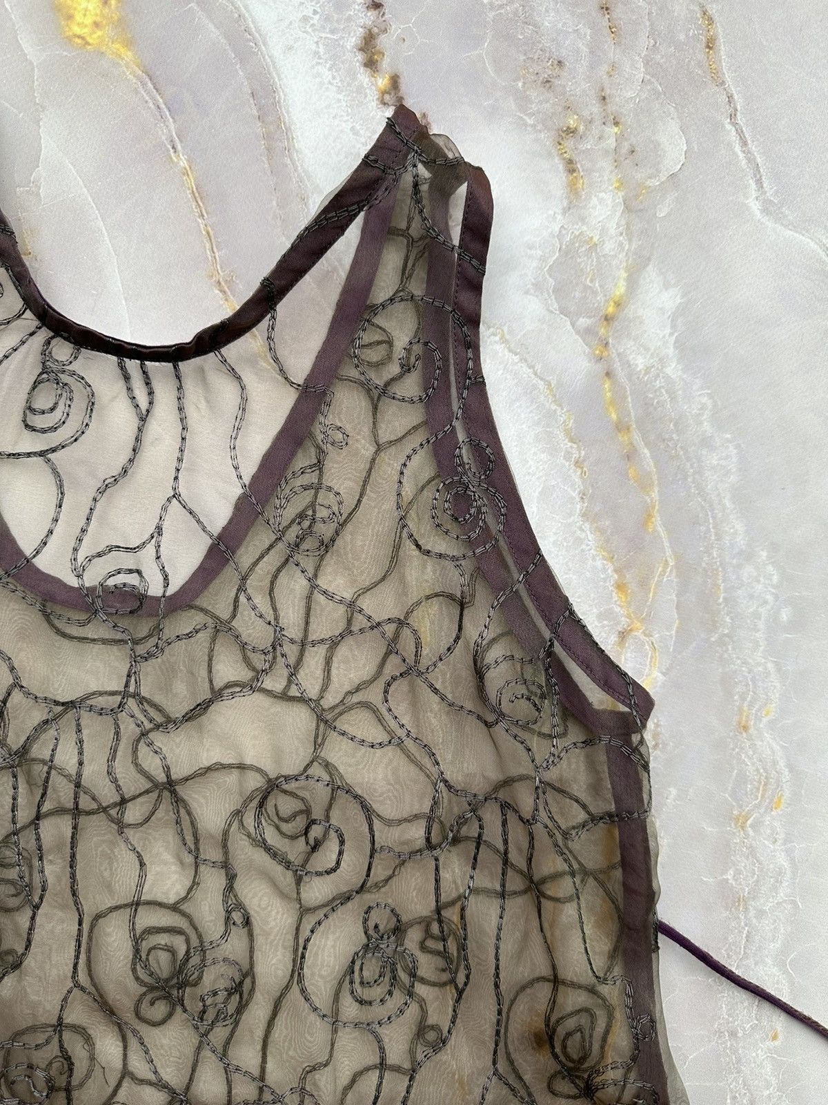 Japanese Brand Vintage Mesh Tank Top Size S / US 4 / IT 40 - 9 Thumbnail