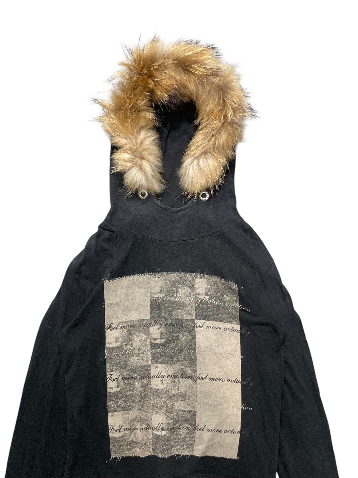 Japanese Brand × Vintage Dohc Poem Fur hoodie if6 style Size US M / EU 48-50 / 2 - 2 Thumbnail