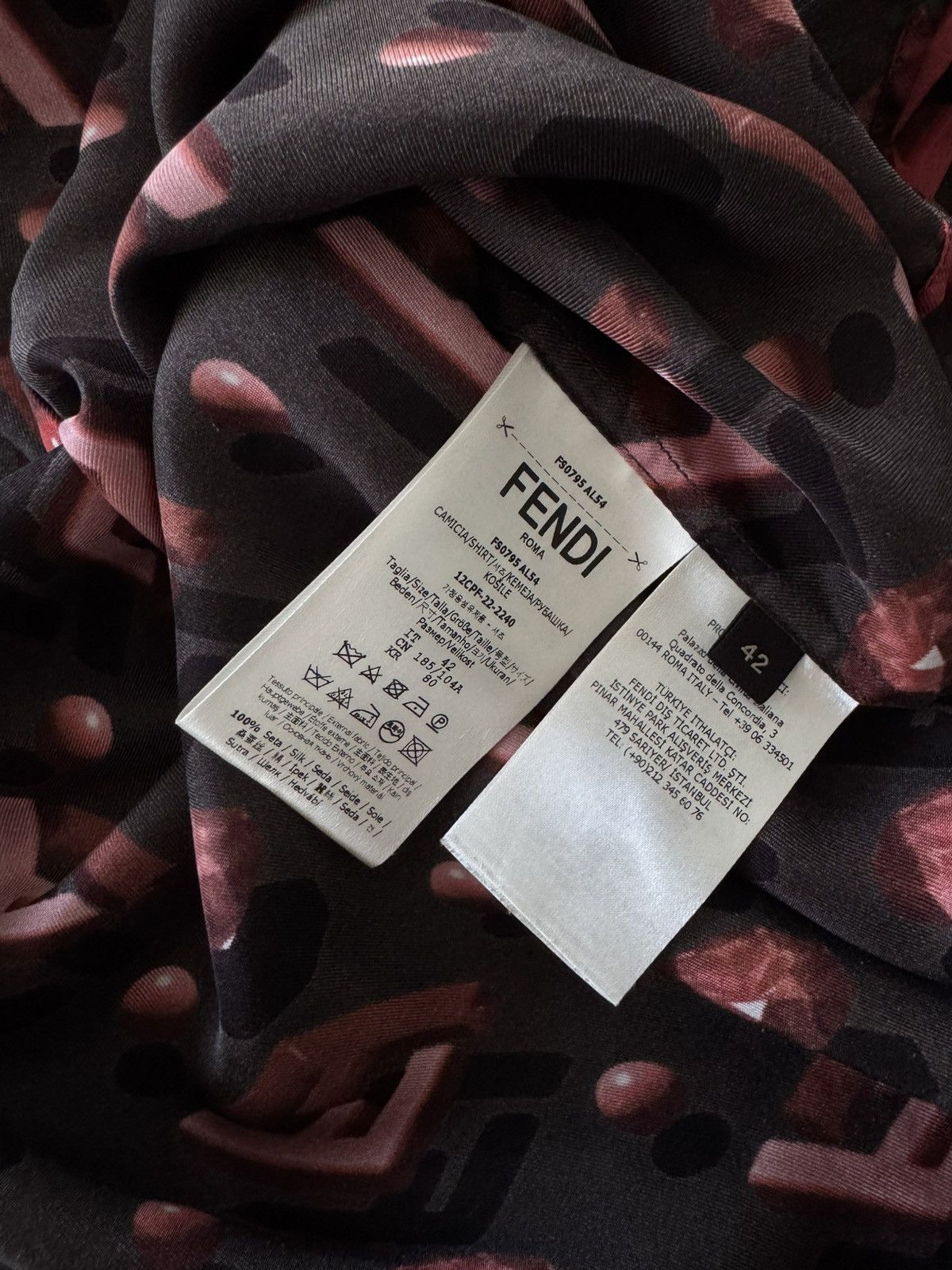 Fendi Fendi FF Diamond Shirt Size US L / EU 52-54 / 3 - 6 Thumbnail