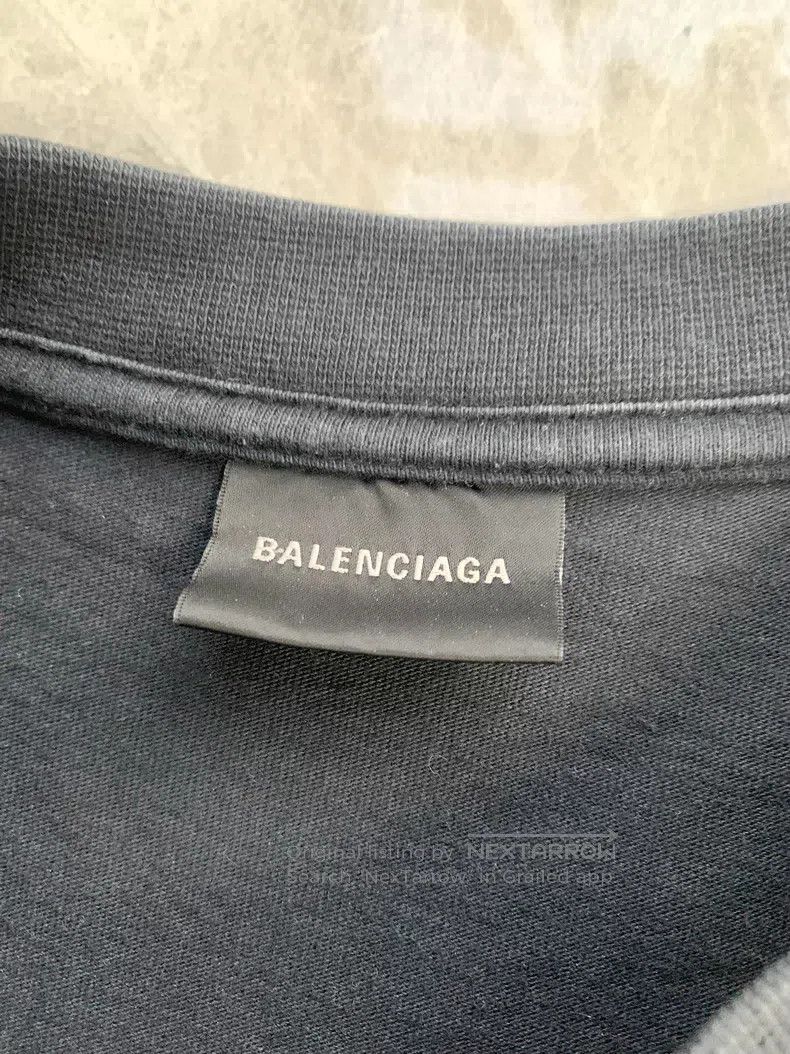 Balenciaga Balenciaga Lettering Print Round Neck Short Sleeve T-Shirt Size US L / EU 52-54 / 3 - 2 Thumbnail