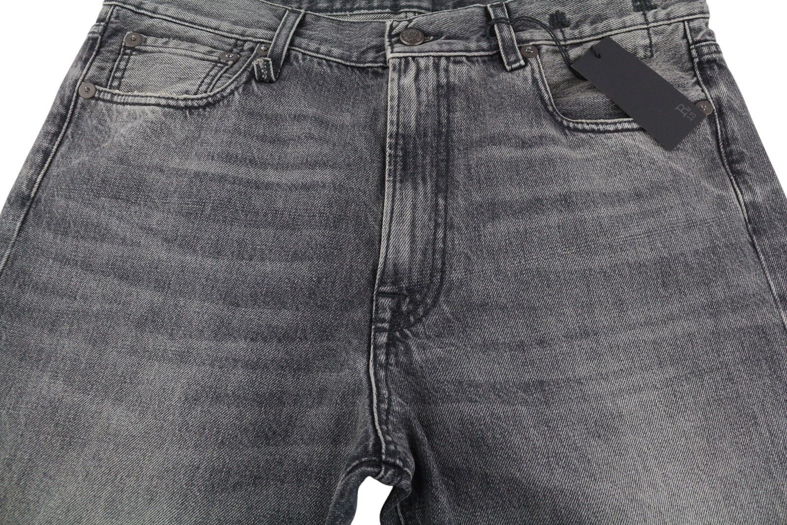 R13 BOYFRIEND 29 Leyton Black Faded Zip FW25 86683 Size 29" - 12 Thumbnail
