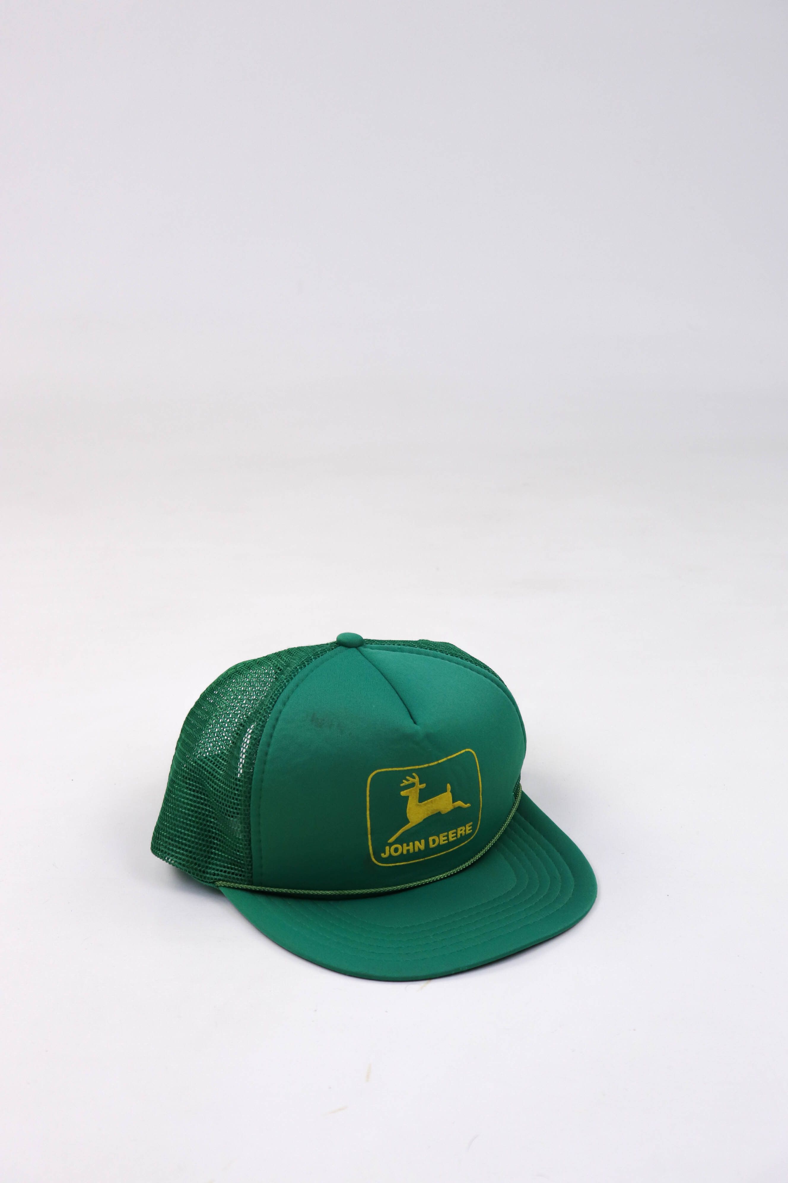 John Deere John Deere Vintage 90s Green Workers Trucker Cap Size ONE SIZE - 1 Thumbnail