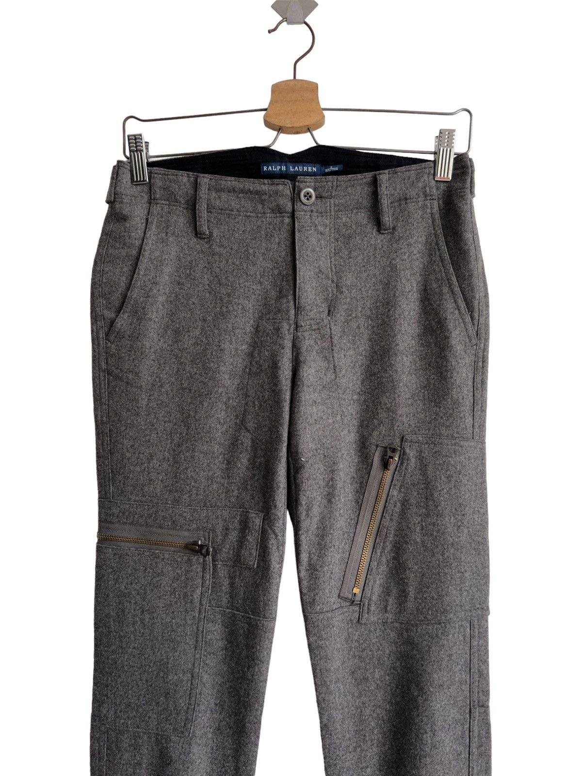 Polo Ralph Lauren Ralph Lauren Parachute Zipper Wool Bondage Tactical Pants Size US 28 / EU 44 - 5 Thumbnail