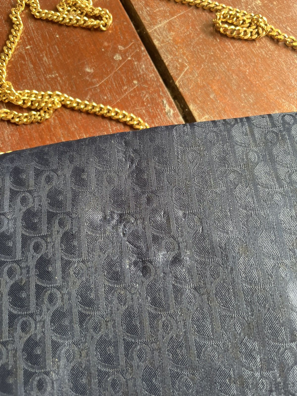 Dior 💥 Christian Dior Trotter Logo Jacquard Chain bag Navy 2cds2t Size ONE SIZE - 5 Thumbnail