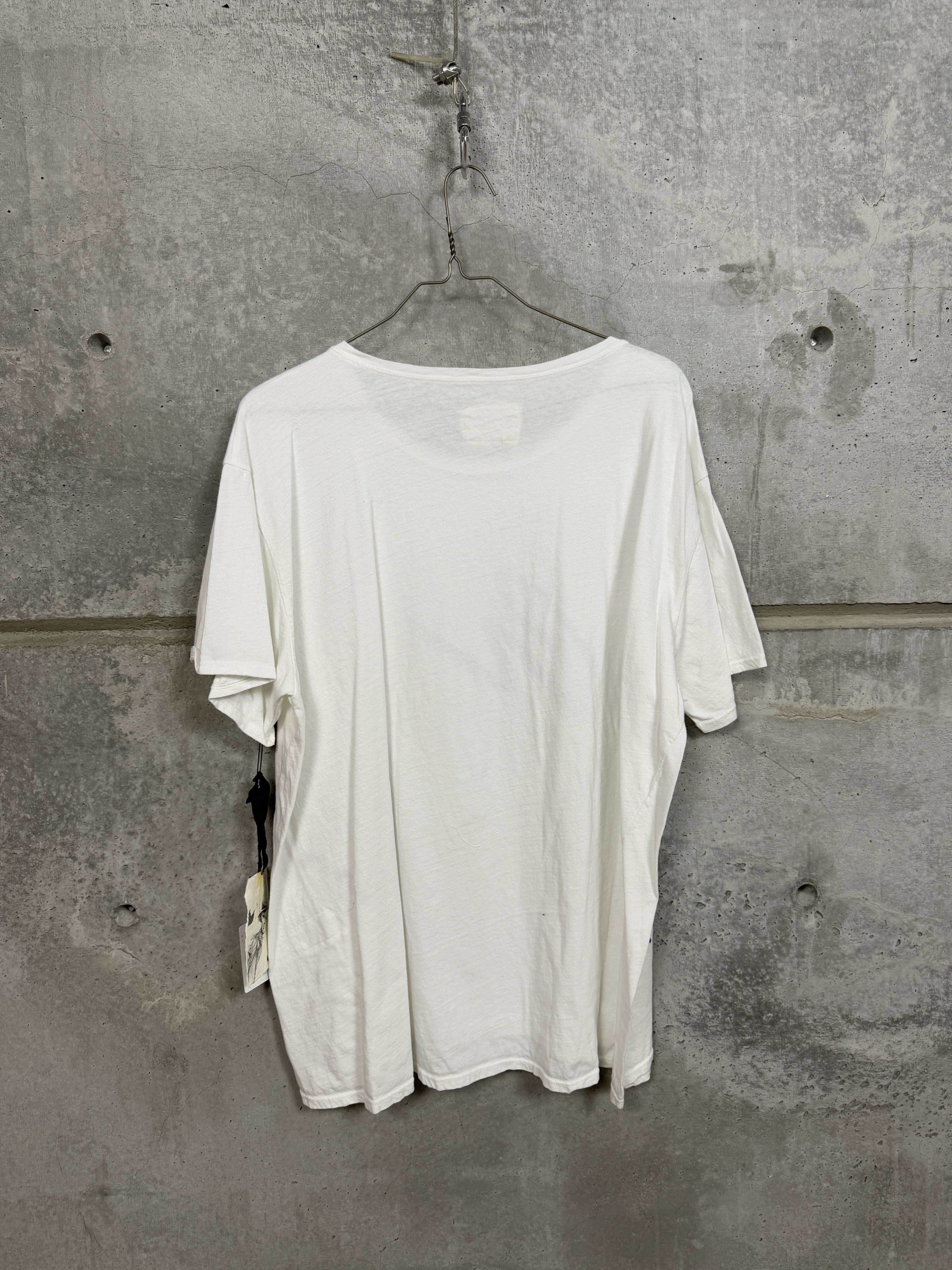 Greg Lauren Greg Lauren White Paint Splatter Tee Size US XXL / EU 58 / 5 - 5 Thumbnail