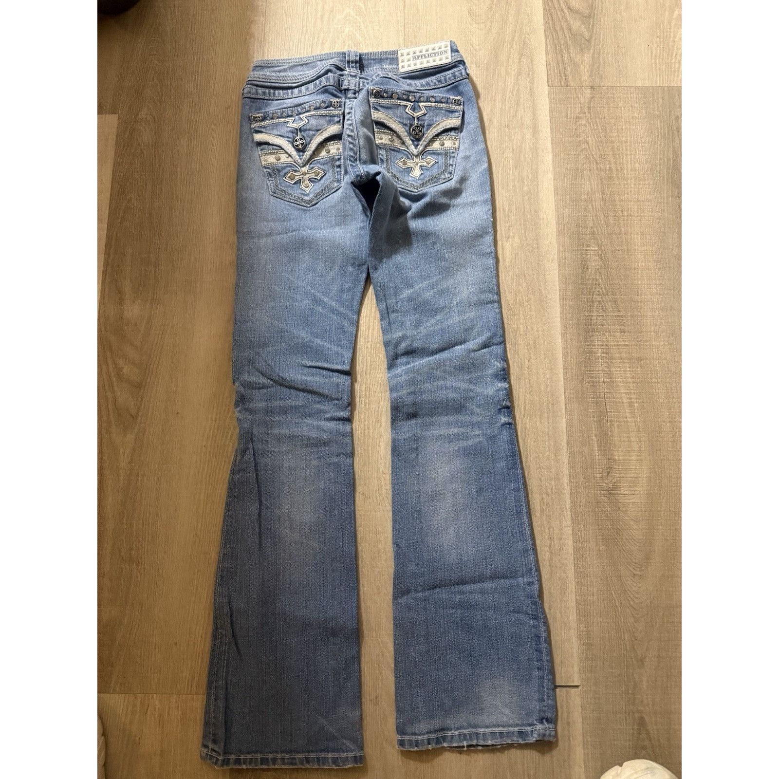 Affliction Affliction Jeans Vintage Y2K Jade Ladies Jeans 25 Size 25" / US 0 / IT 36 - 3 Thumbnail