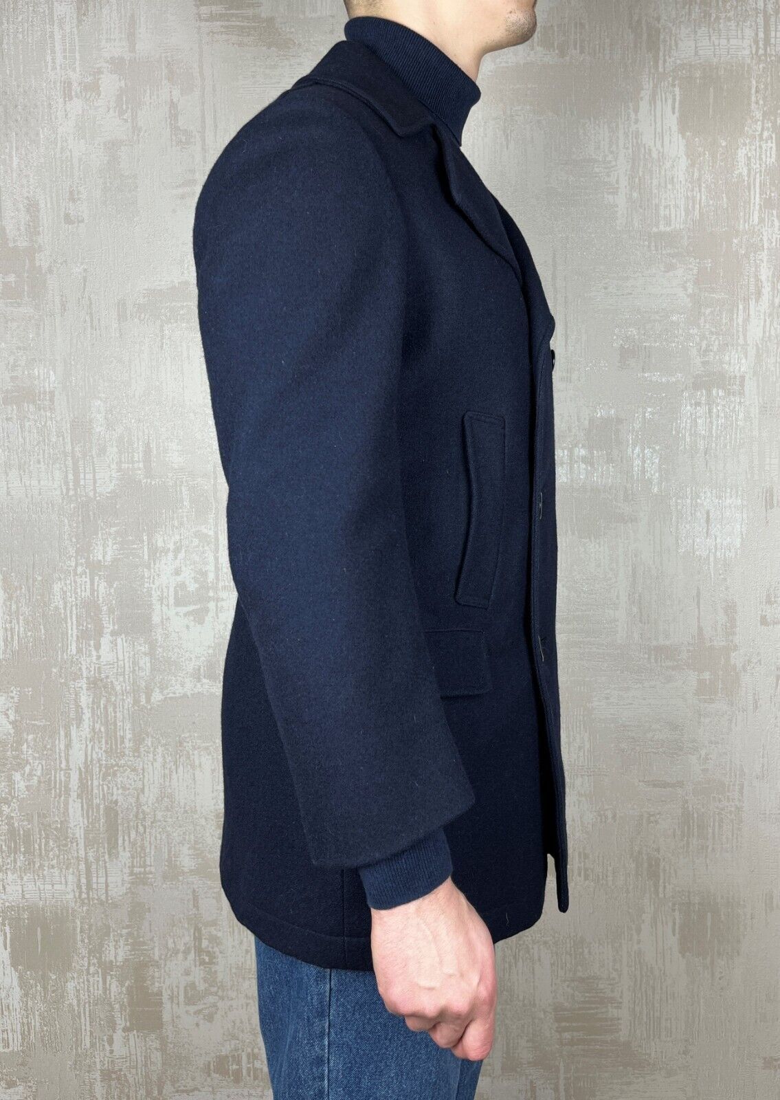 Vintage 90s Kuusinen Blackburn Wool England Peacoat Double-Breasted Size US M / EU 48-50 / 2 - 8 Thumbnail