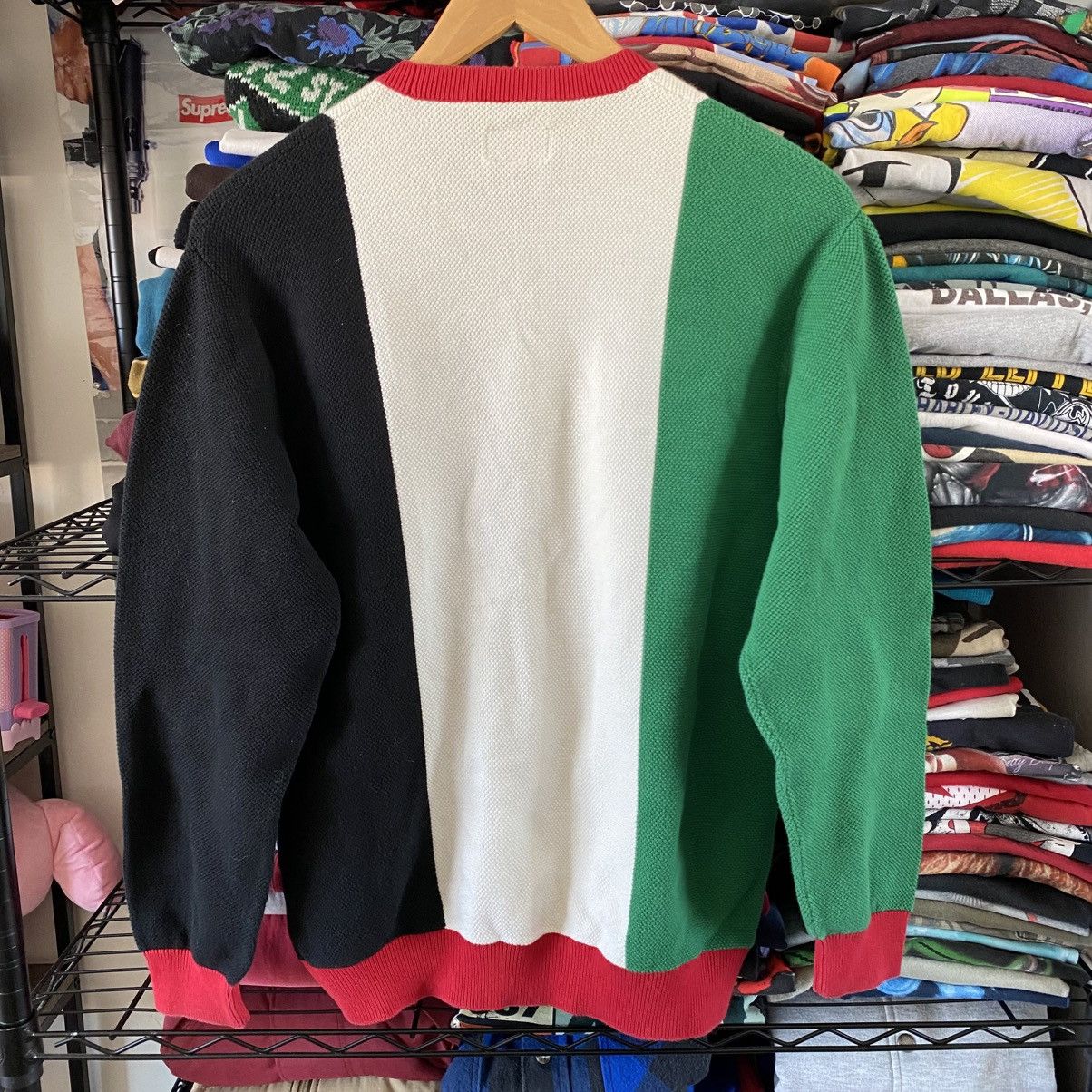 Supreme Supreme Pique Crewneck Sweater Multi Color 2018 Size US M / EU 48-50 / 2 - 6 Thumbnail
