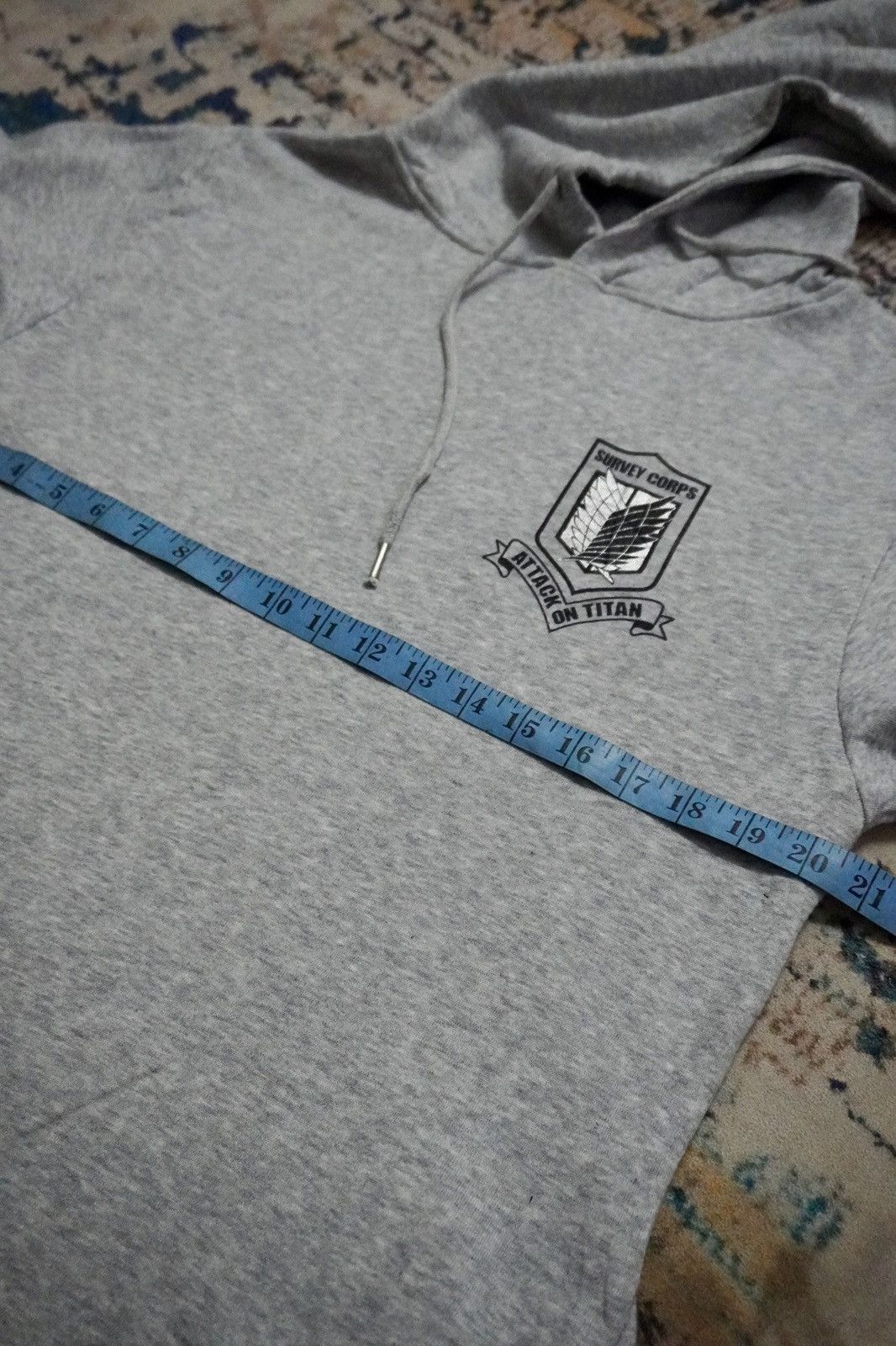 Japanese Brand Attack on titan survey corps japan anime hoodie size XL Size US XL / EU 56 / 4 - 9 Thumbnail