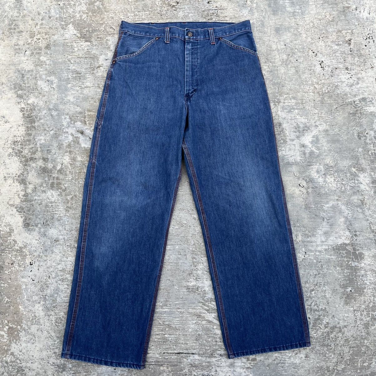 Big Mac Vintage 70s Big Mac Carpenter Jeans Relaxed Fit Size US 32 / EU 48 - 2 Thumbnail