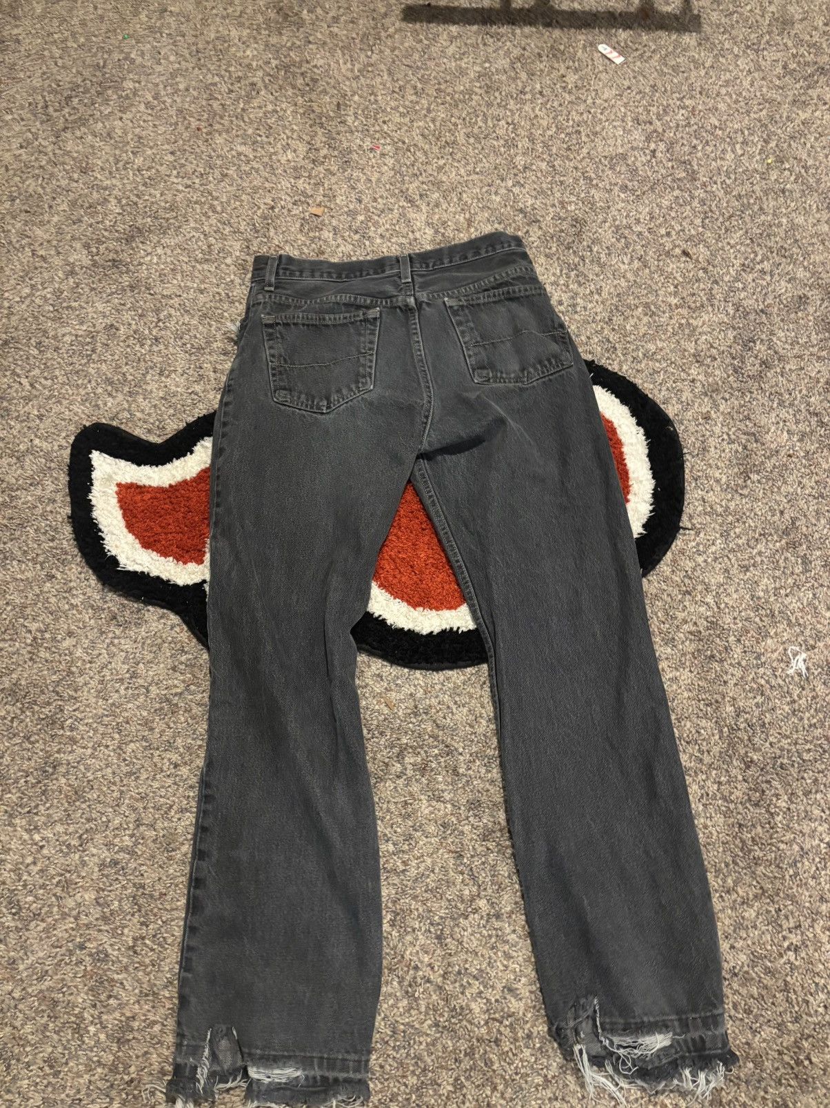 Vintage distressed demin baggy y2k pants Size US 30 / EU 46 - 2 Thumbnail
