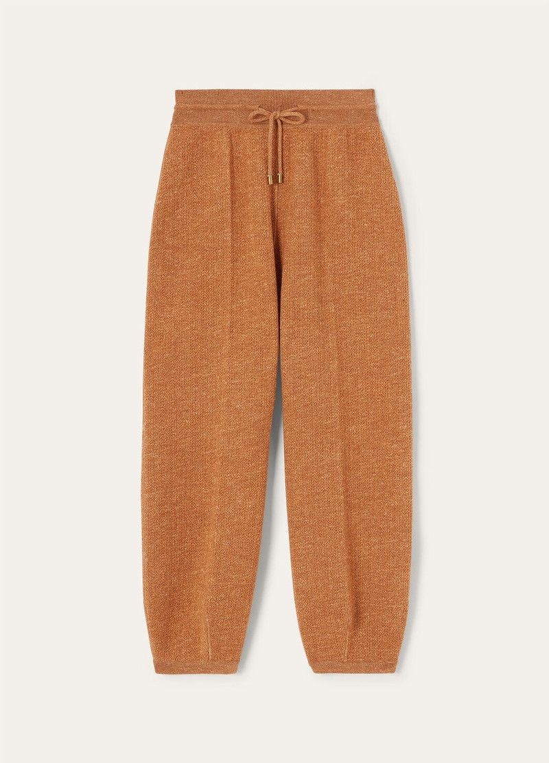 Loro Piana o1srvl11e0526 FAP6489 Cellina Pant in Toffee Brown Size 25" / US 0 / IT 36 - 1 Thumbnail