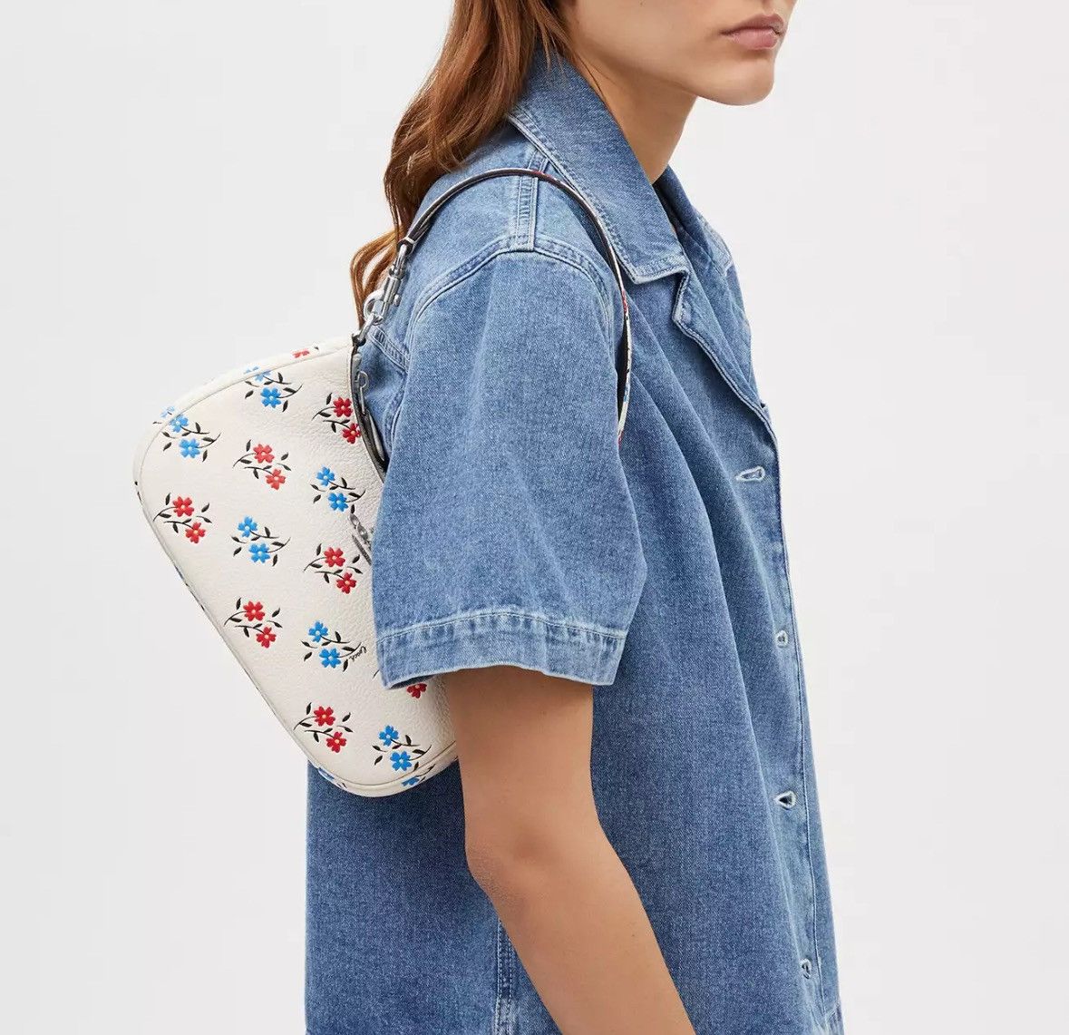 Coach NWT Coach Teri Shoulder Bag With Floral Print Size ONE SIZE - 7 Thumbnail