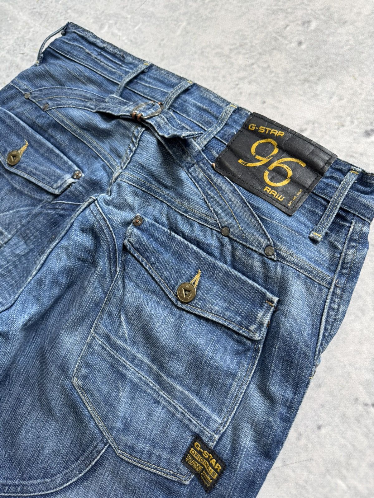 G-Star Vintage 00s streetwear G-Star awesome denim pants jeans Size US 34 / EU 50 - 6 Thumbnail