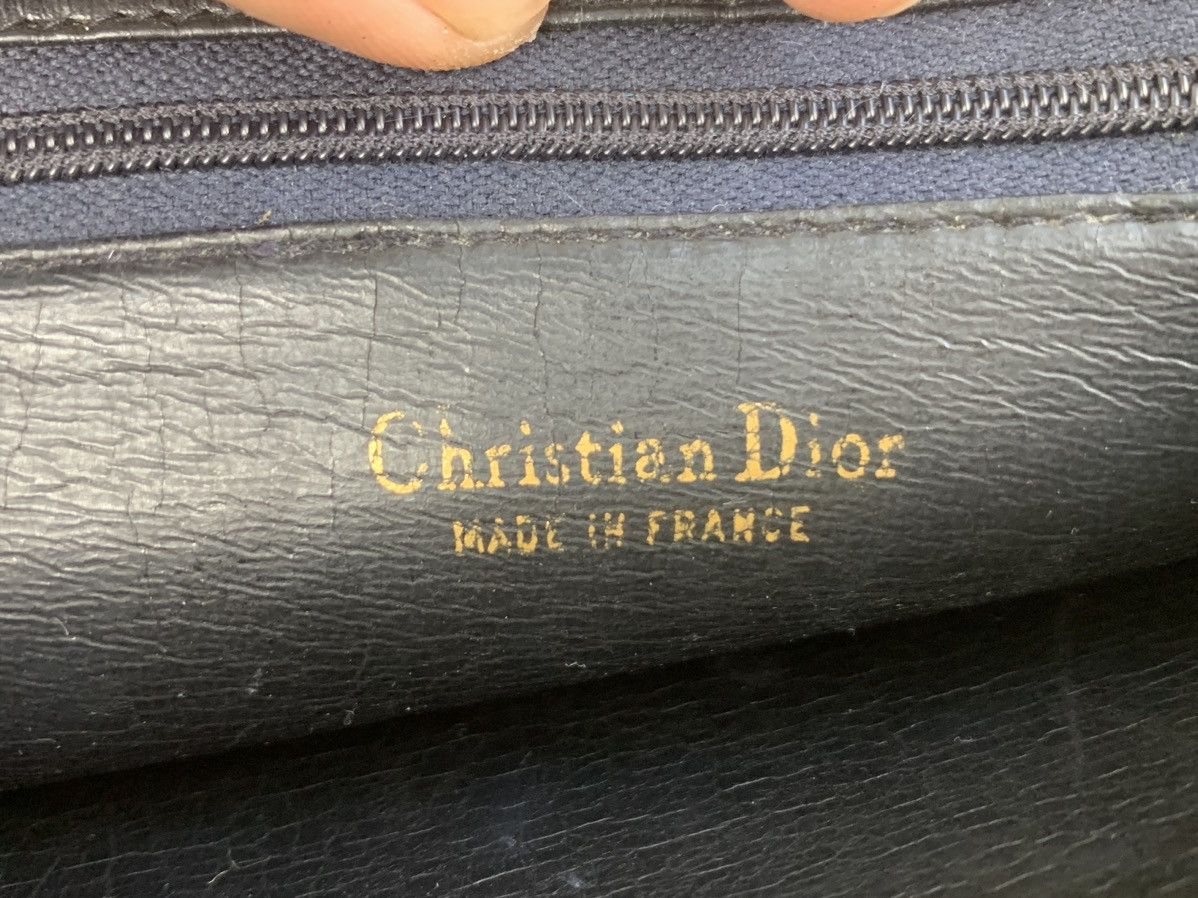 Dior Vintage Christian Dior Leather Shoulder Bag Black leather Size ONE SIZE - 15 Thumbnail