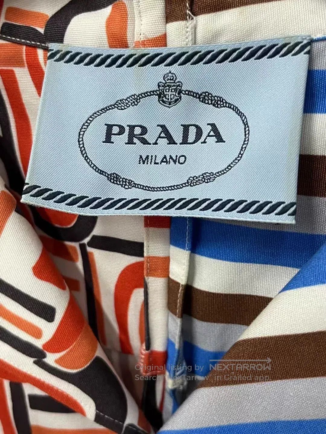 Prada Prada Double Match Flame Patchwork Shirt. Size US S / EU 44-46 / 1 - 7 Thumbnail