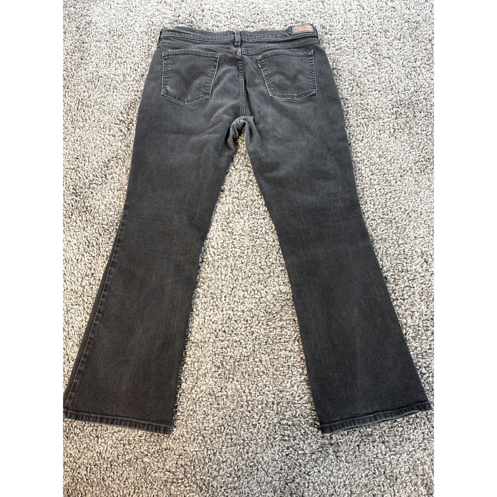 Levi's Levi's 515 Boot Cut Jeans Womens 14 Medium Black Stretch Denim Mid Rise 30in Inseam Size 36" / US 14 / IT 50 - 7 Thumbnail