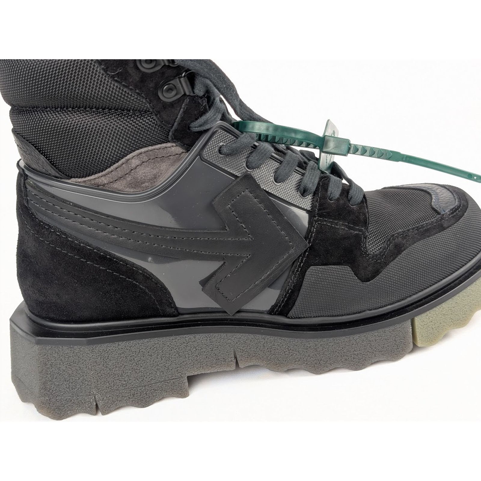 Off-White o1rshd1 Hiking Sponge Sneakers in Black / Khaki Size US 9 / EU 42 - 9 Thumbnail