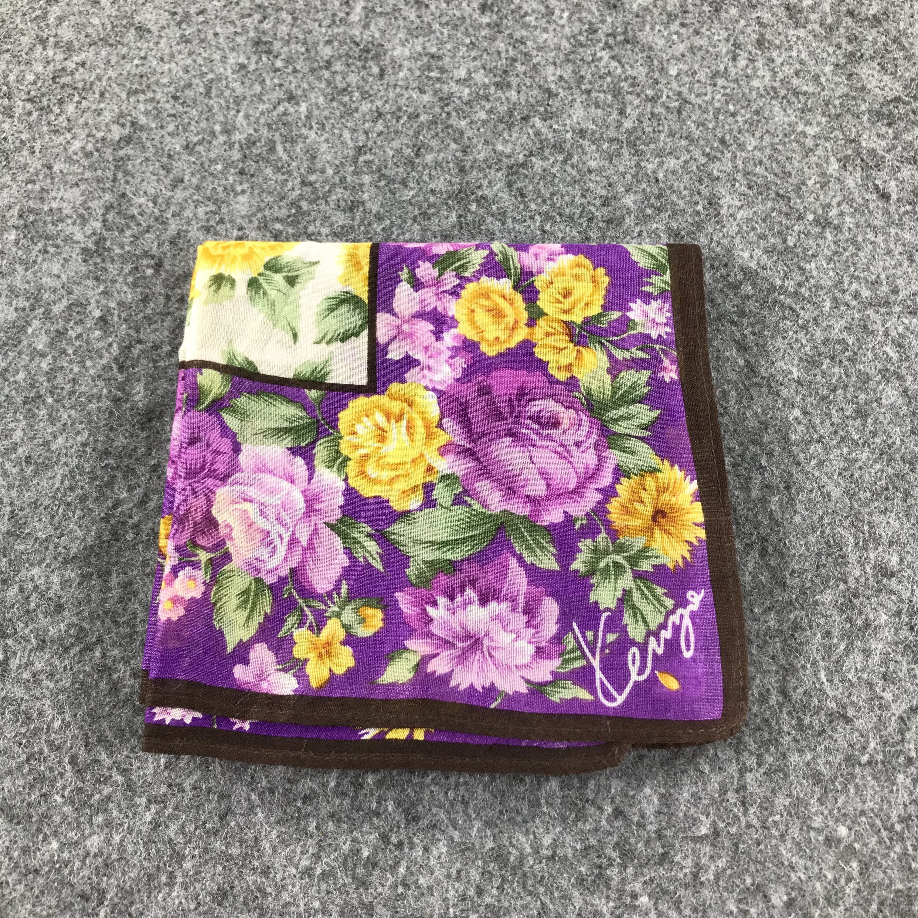 Kenzo Kenzo Floral Handkerchief Neckerchief Bandana H114 Size ONE SIZE - 7 Thumbnail