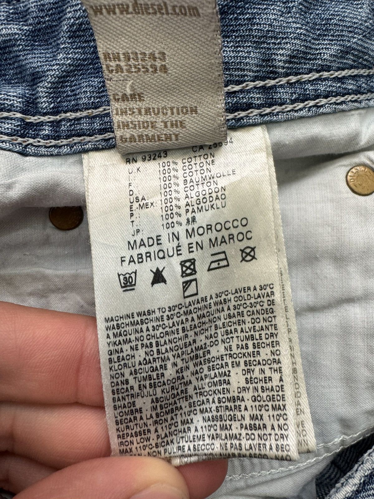 Diesel Vintage Diesel Jeans Baggy Distressed Flared Size US 36 / EU 52 - 13 Thumbnail
