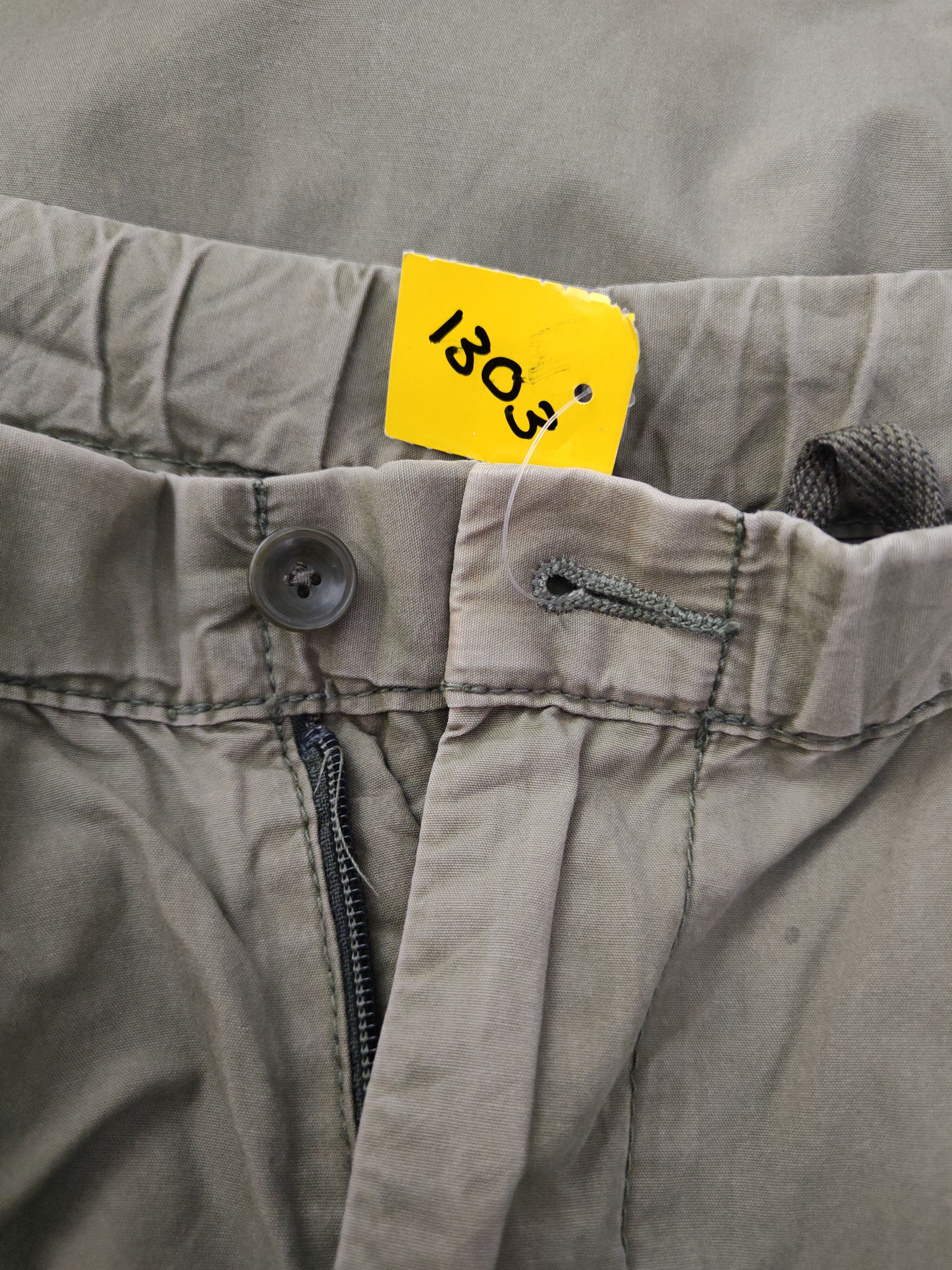 Japanese Brand DL Uniqlo Green Faded Multipocket Tactical Cargo Pants #1303 Size US 33 - 15 Thumbnail