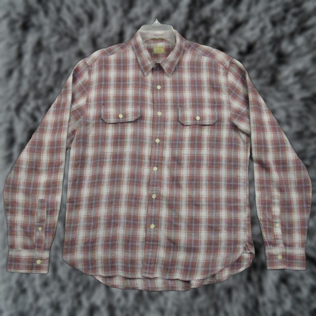 Lucky Brand Lucky Brand Shirt Medium Men Flannel Plaid Button Front Southwestern Pattern Size US M / EU 48-50 / 2 - 1 Thumbnail