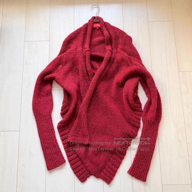 Vivienne Westwood Vivienne Westwood Mixed wool knitted cardigan with transfo Size M / US 6-8 / IT 42-44 - 1 Thumbnail