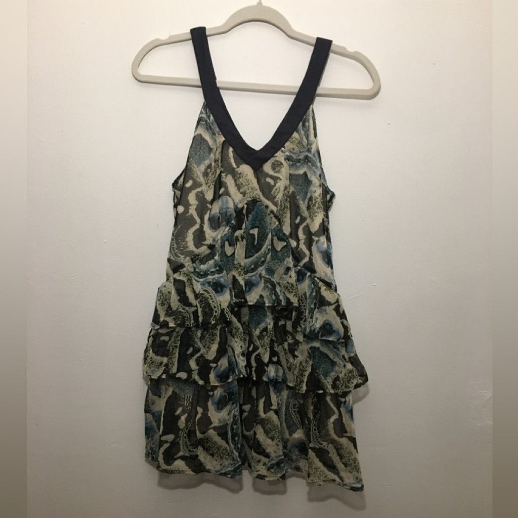 Other Kimchi Blue 3-Tier Ruffle Mini Dress: Size Medium Size L / US 10 / IT 46 - 4 Thumbnail