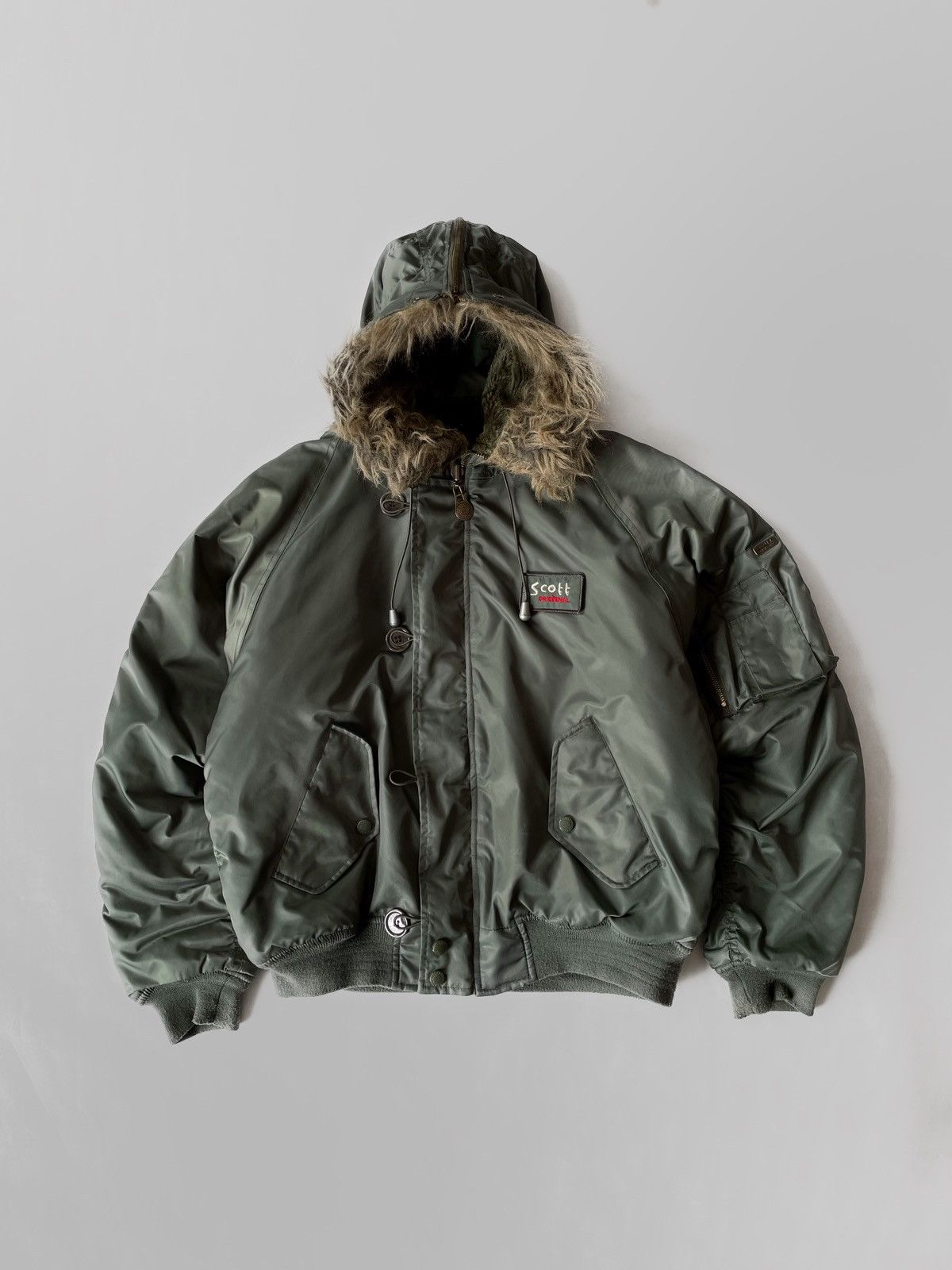 Vintage Vintage Scott fly bomber jacket Y2K Japanese style Size M / US 6-8 / IT 42-44 - 2 Thumbnail
