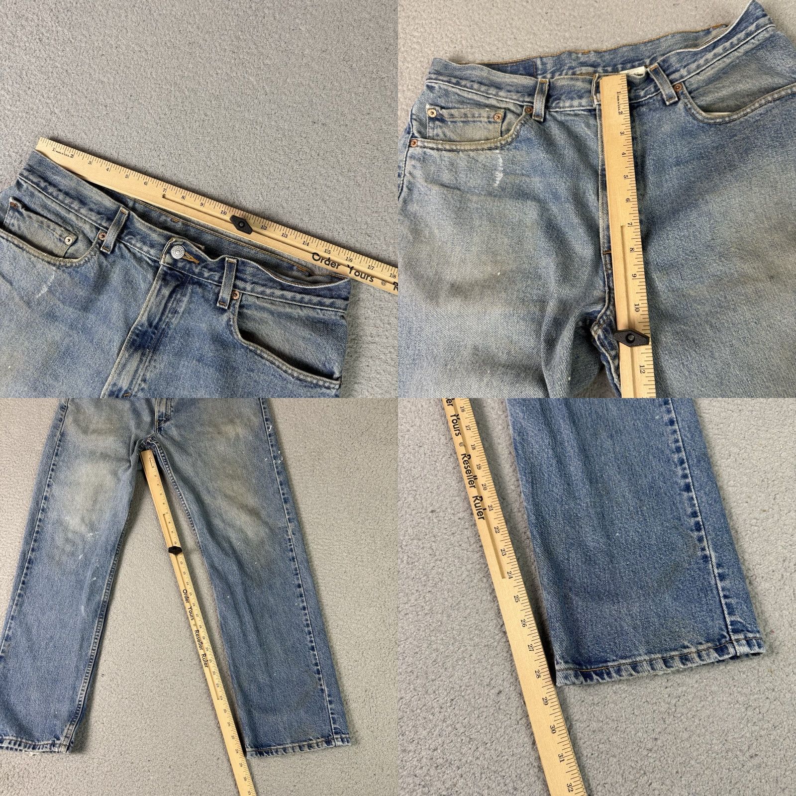 Levi's VINTAGE Levi's 505 Jeans Adult 34x30 Light Blue Straight Regular 90s Grunge Denim Jeans Mens Size US 34 / EU 50 - 10 Thumbnail